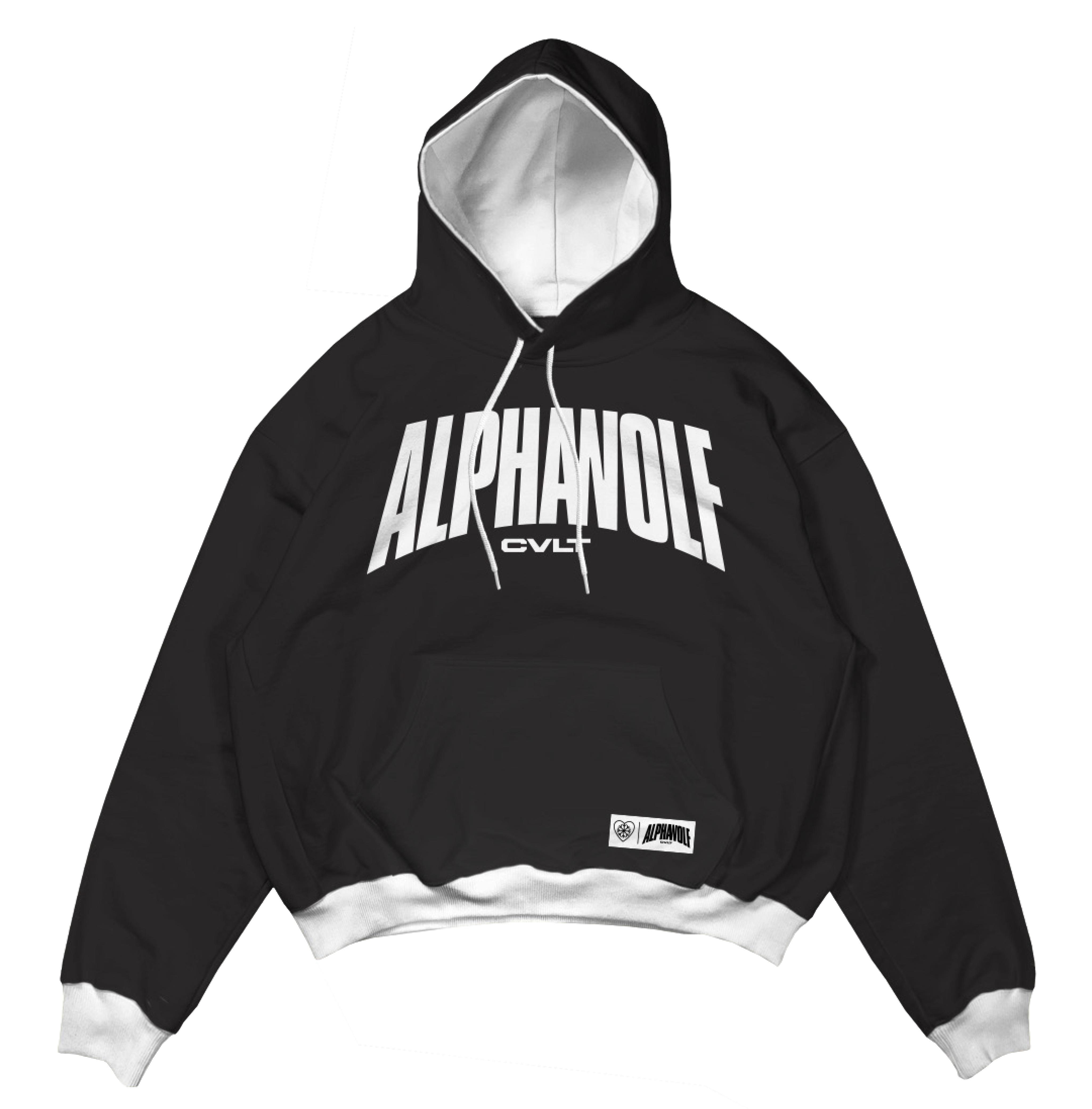 Alpha Wolf - Black & White Custom Sweatshirt