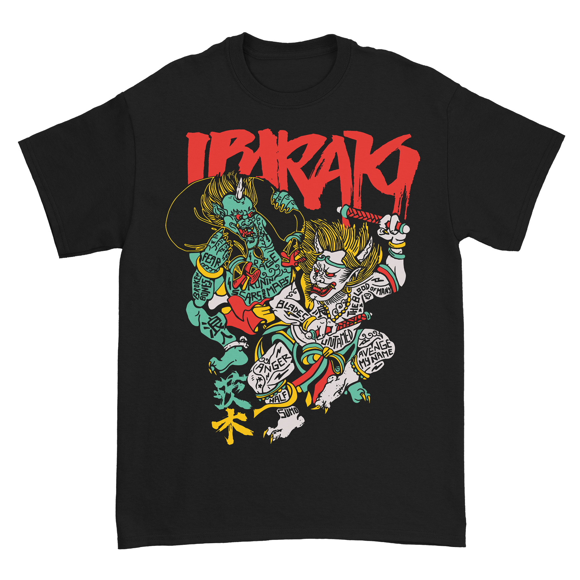 Ibaraki - Demon Kanji T-Shirt