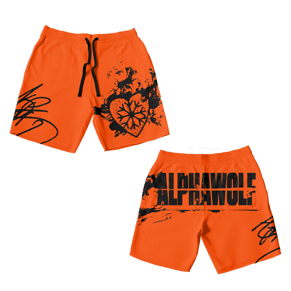 Alpha Wolf - Orange Beach Shorts