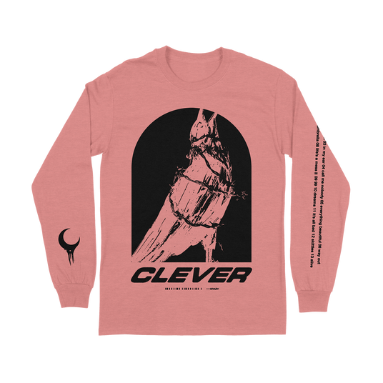Clever - Tombstone Crow (Heather Coral) Long Sleeve