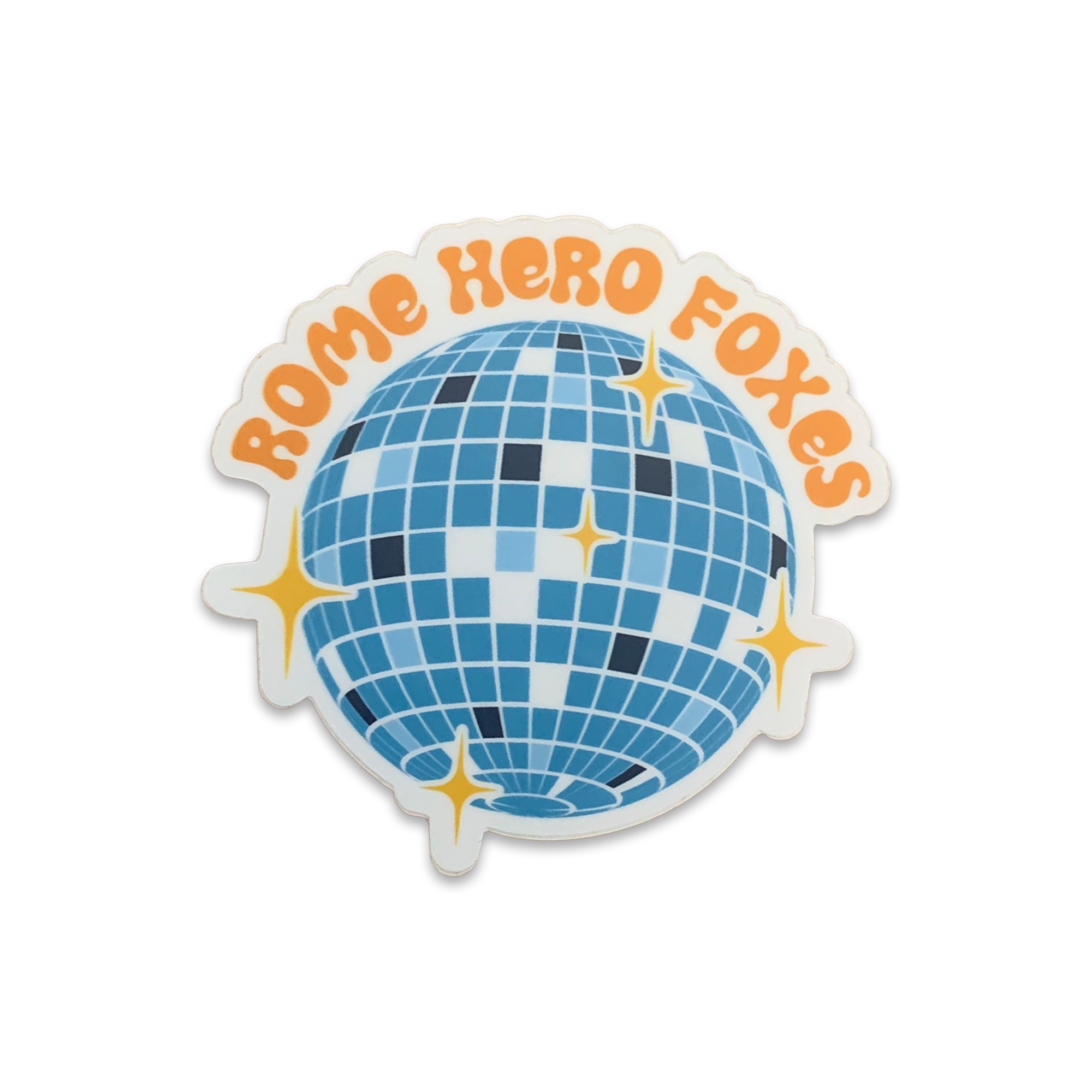 Rome Hero Foxes - Disco Ball Sticker