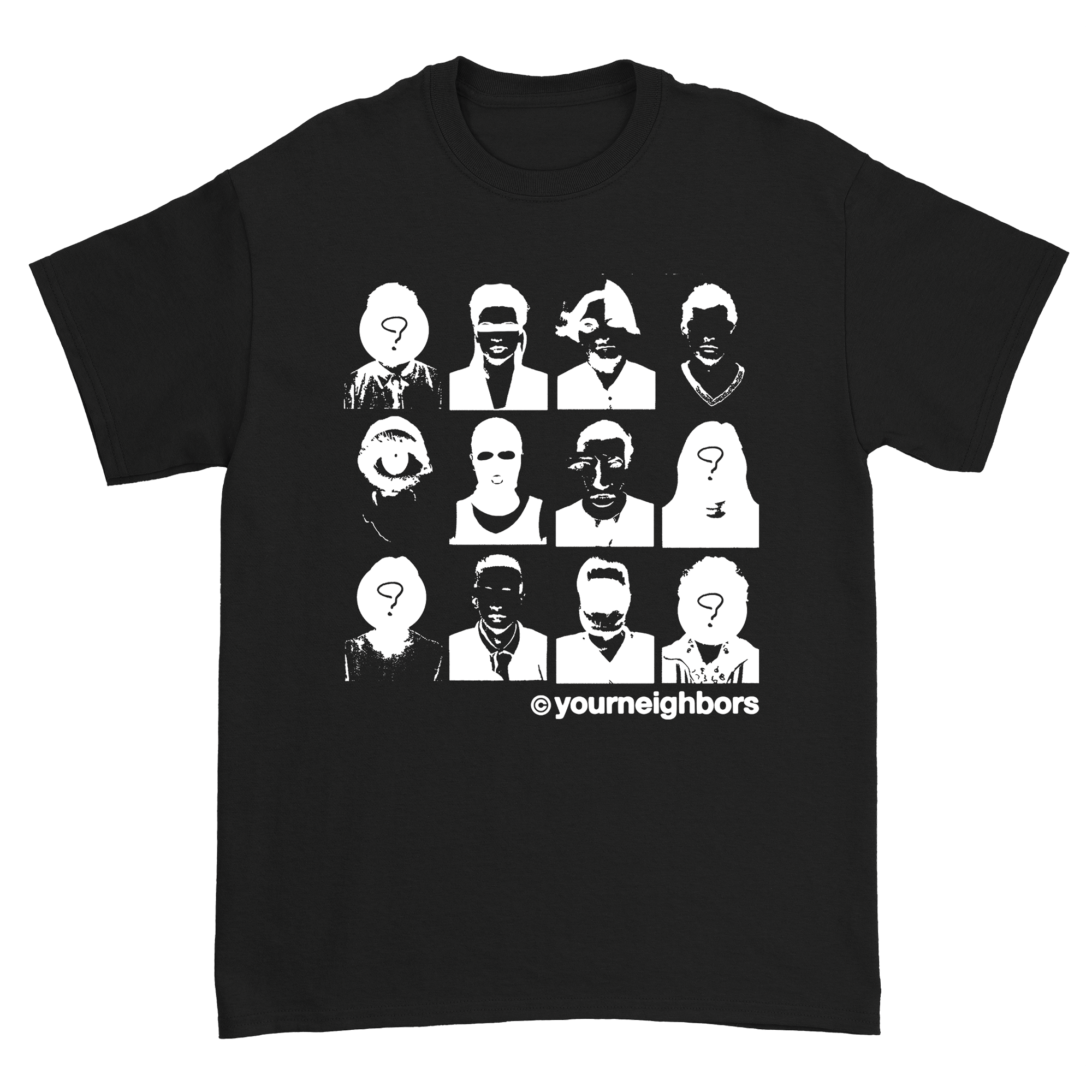 Your Neighbors - 12Face T-Shirt (Black)