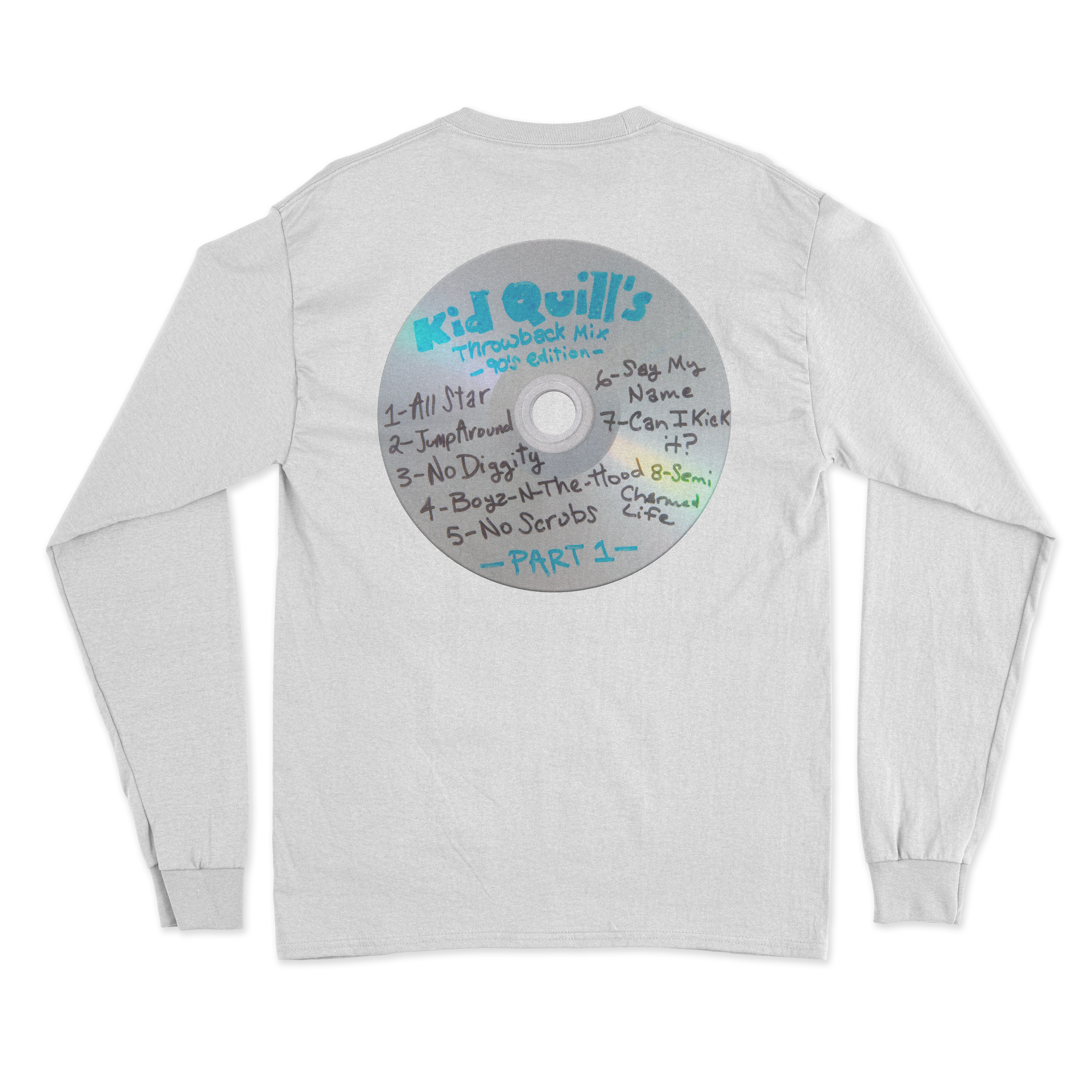 Kid Quill - 90's CD Playlist Long Sleeve