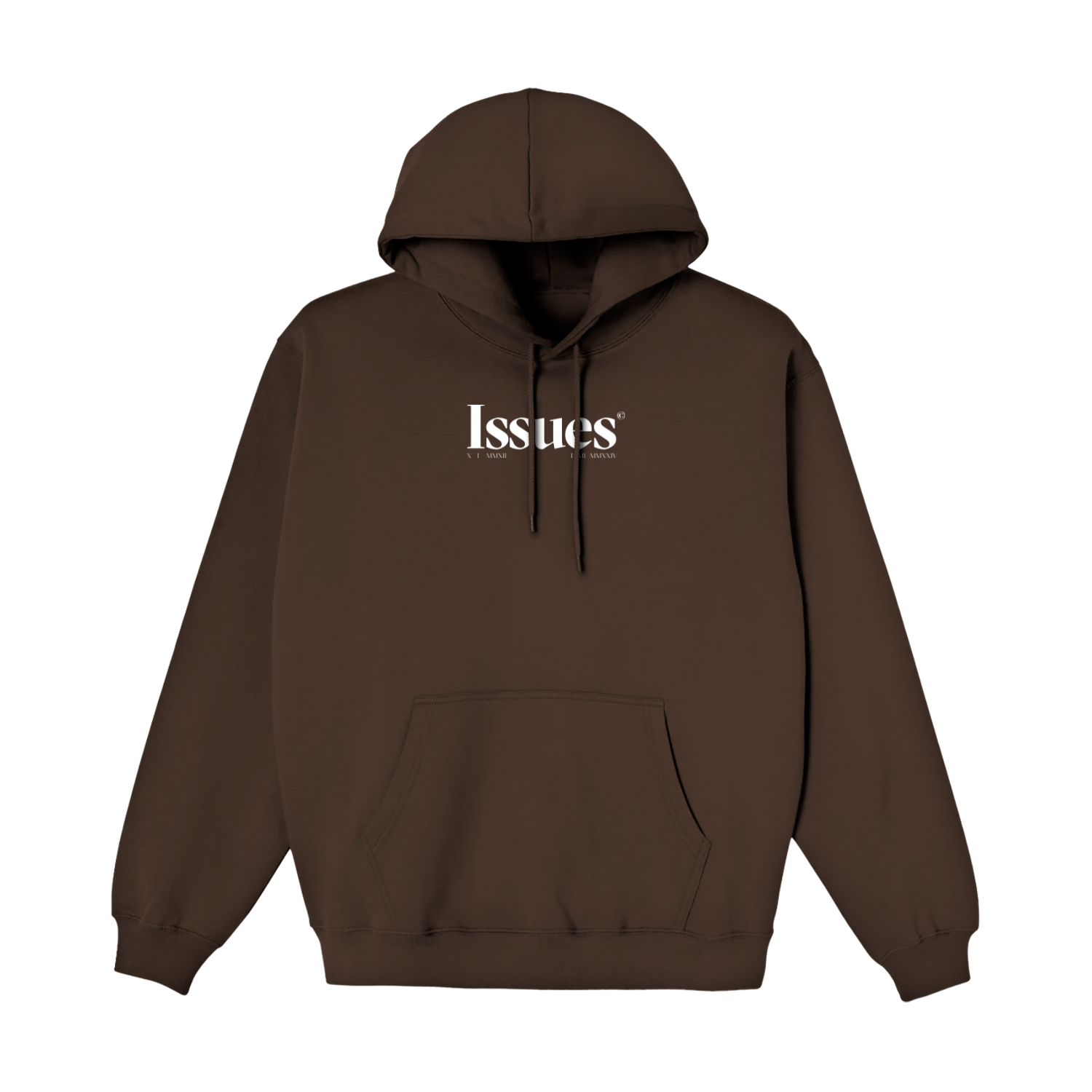 ISSUES - Numerals Brown Hoodie