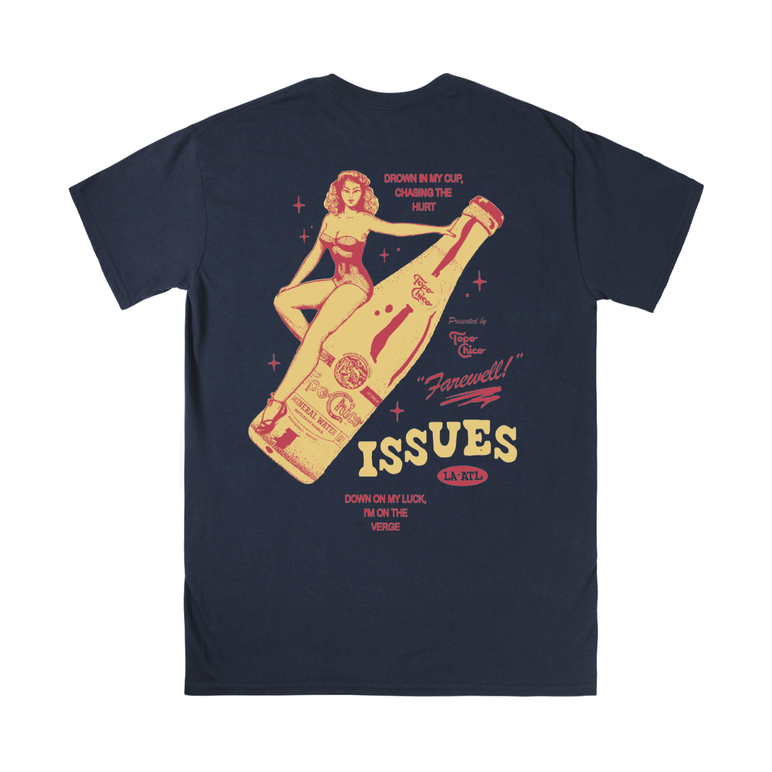 ISSUES - Farewell Bottle Navy Tee