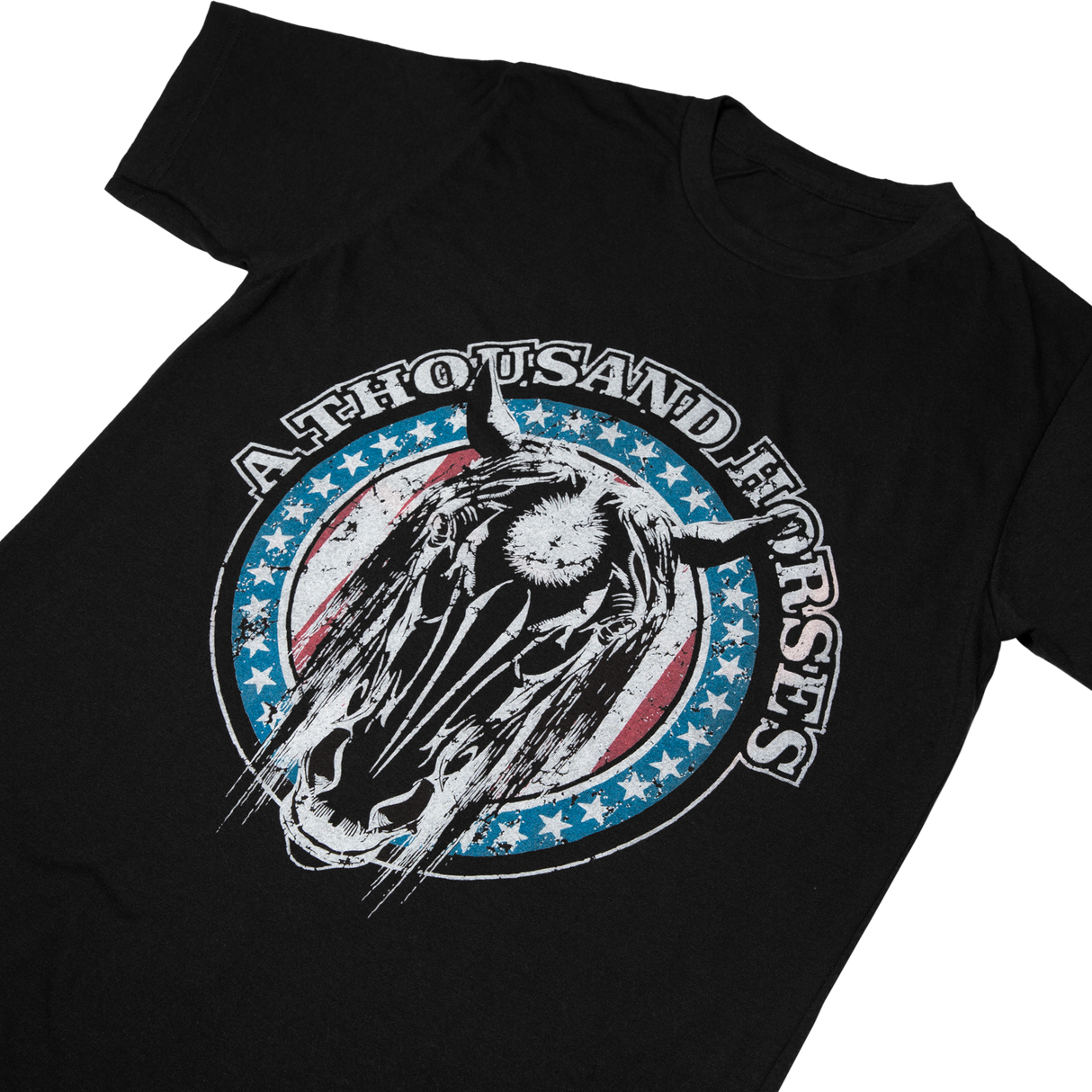 A Thousand Horses - Black Horse Skull Tee