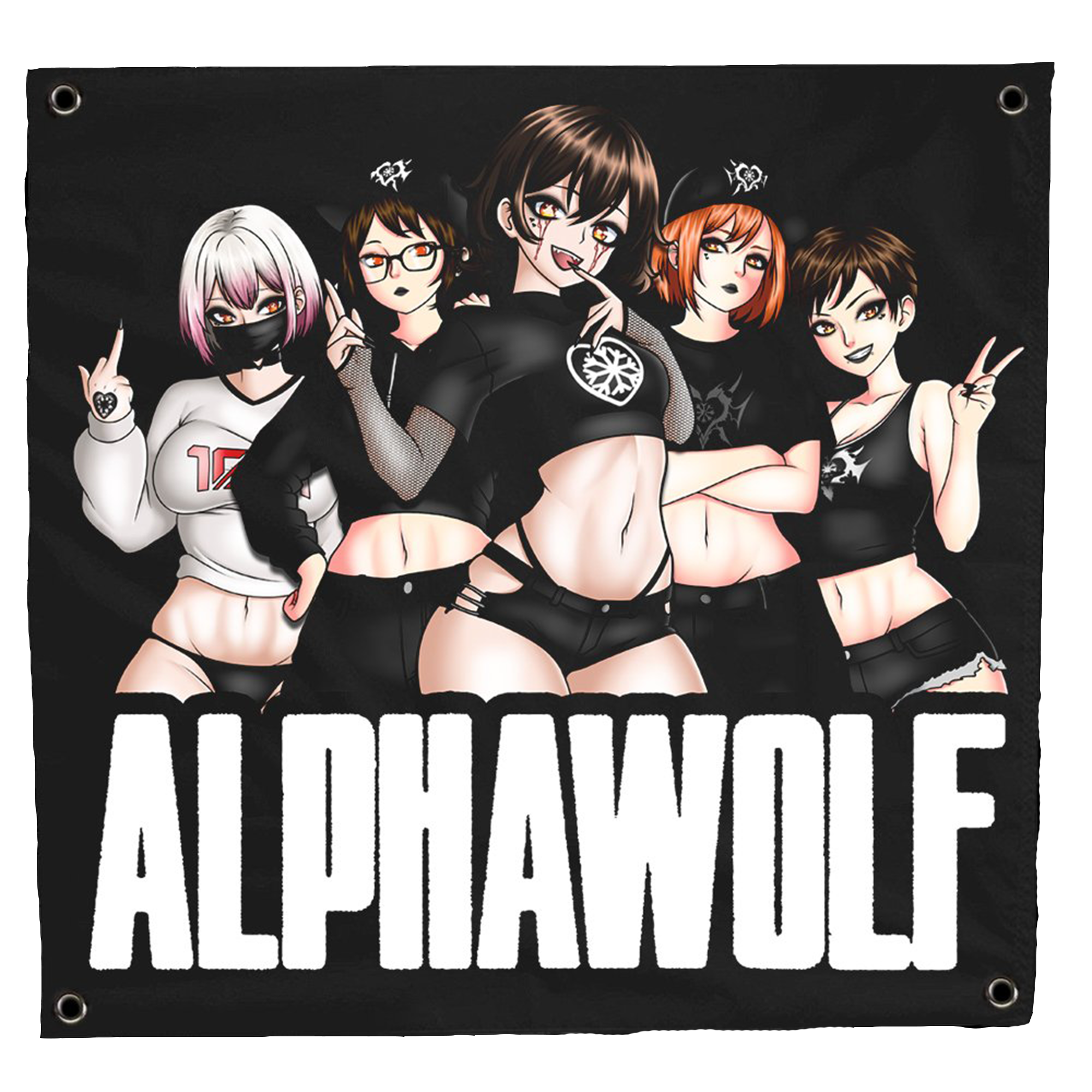 Alpha Wolf - Logo Flag