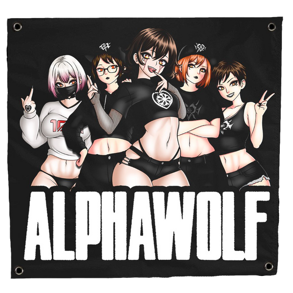 Alpha Wolf - Logo Flag