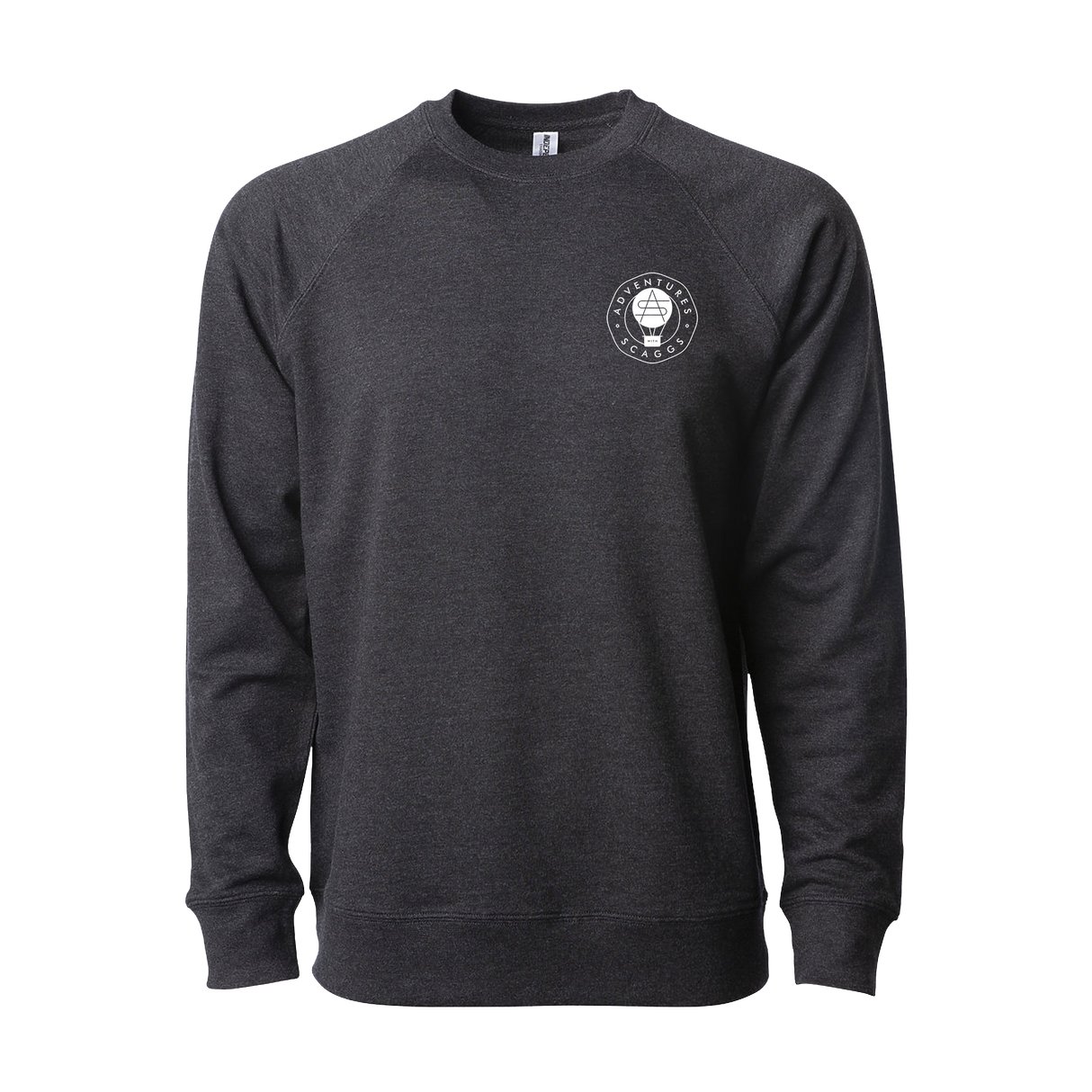 Adventures With Scaggs Dark Heather Crewneck