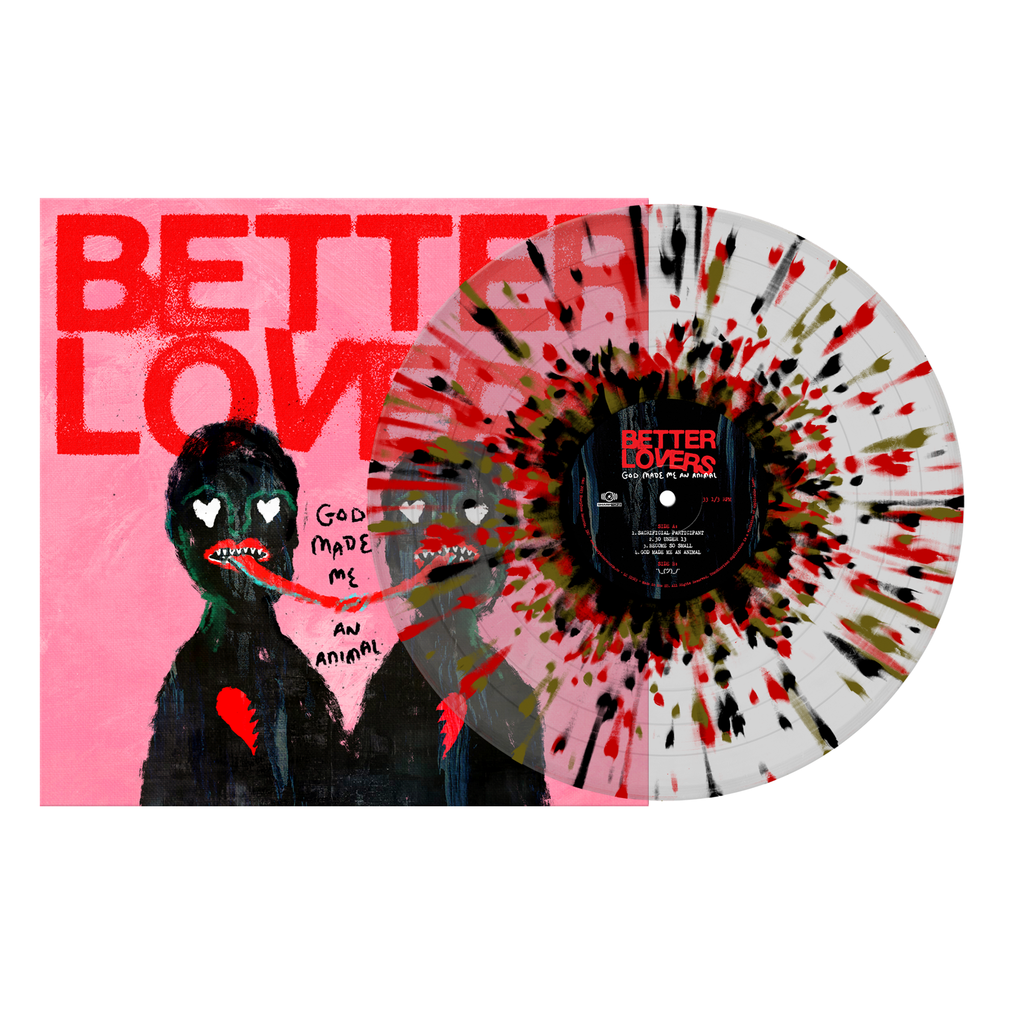 Better Lovers - God Made Me an Animal LP 2nd Pressing (Pre-Order)