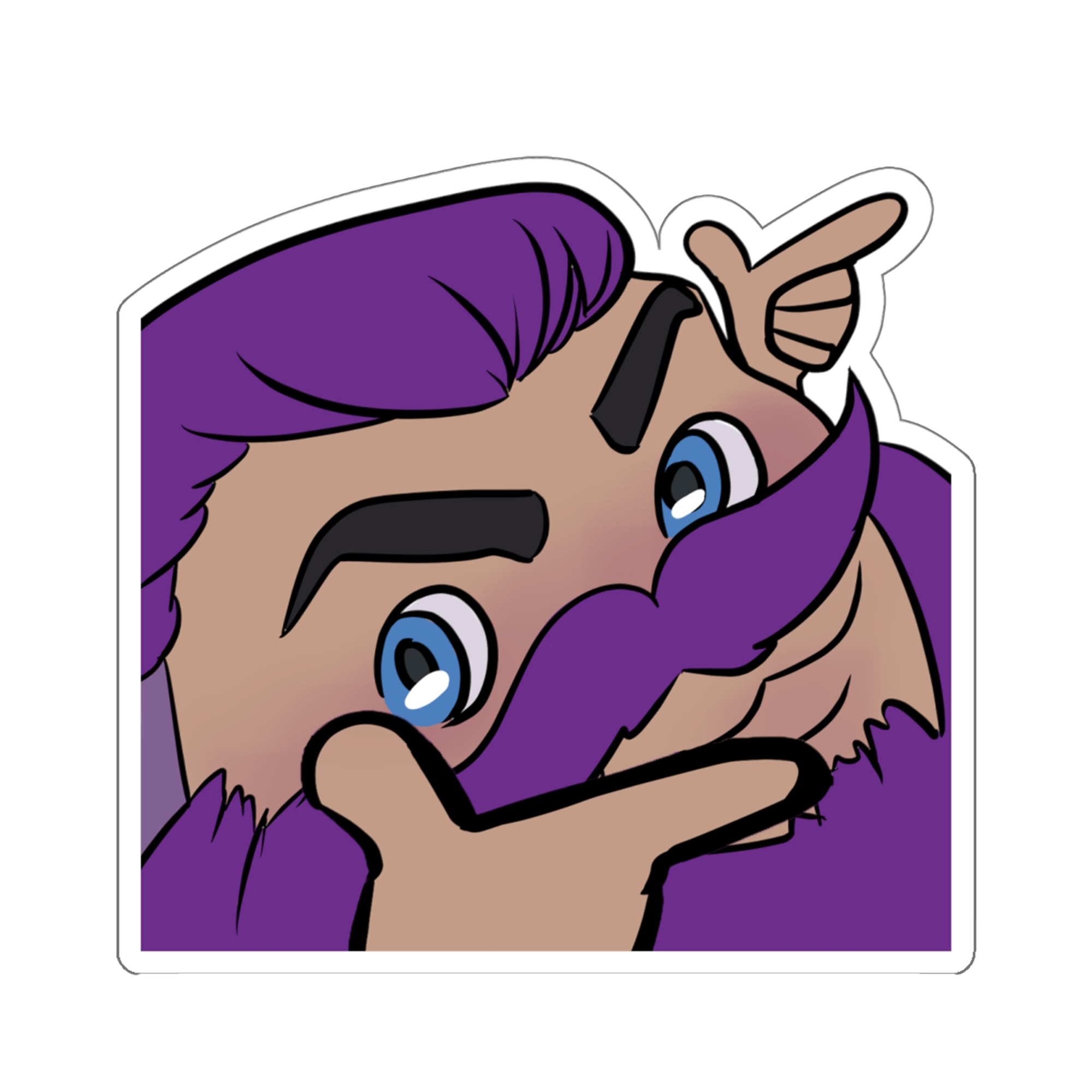 BeardPrincess - Finger Guns Sticker