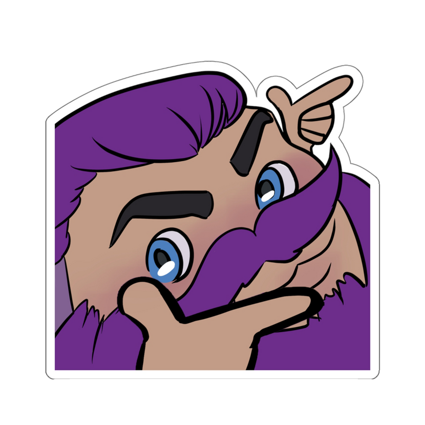 BeardPrincess - Finger Guns Sticker