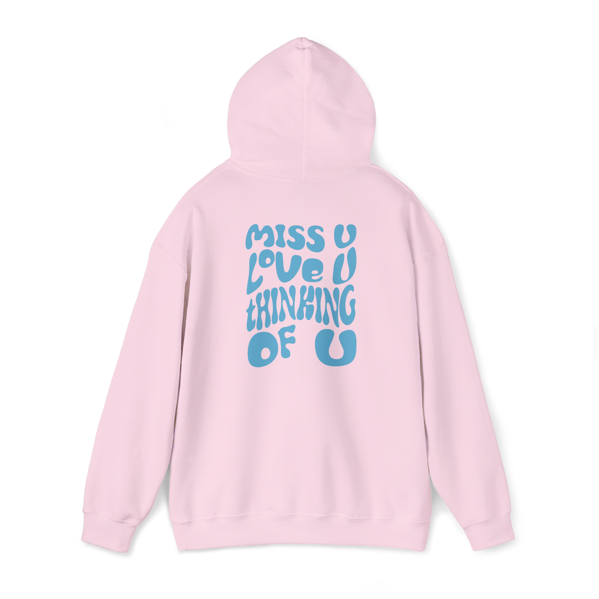 Dalton Maudlin - Miss U Hoodie - Light Blue Print