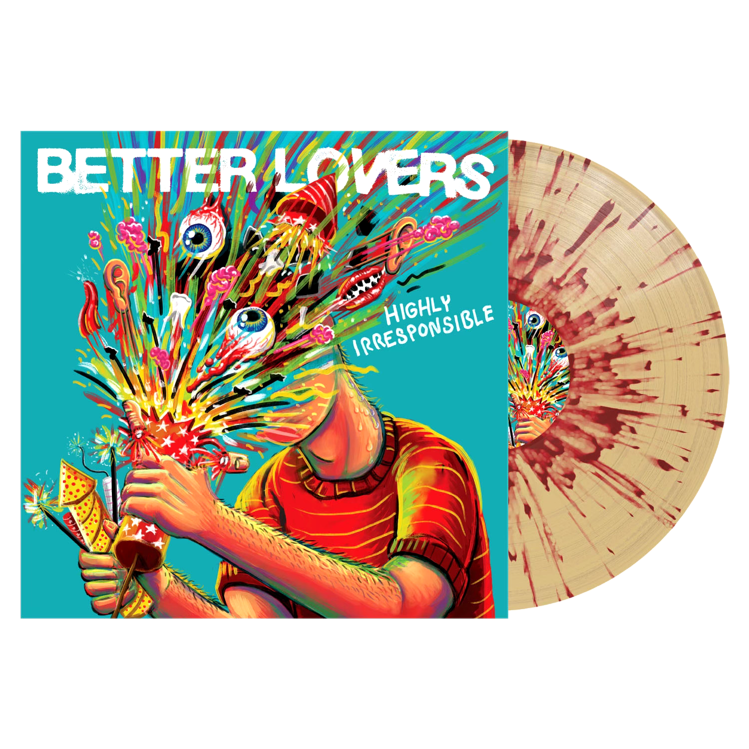 Better Lovers - Highly Irresponsible Tan with Red Splatter Vinyl (1500 Available Worldwide) (Pre-Order)