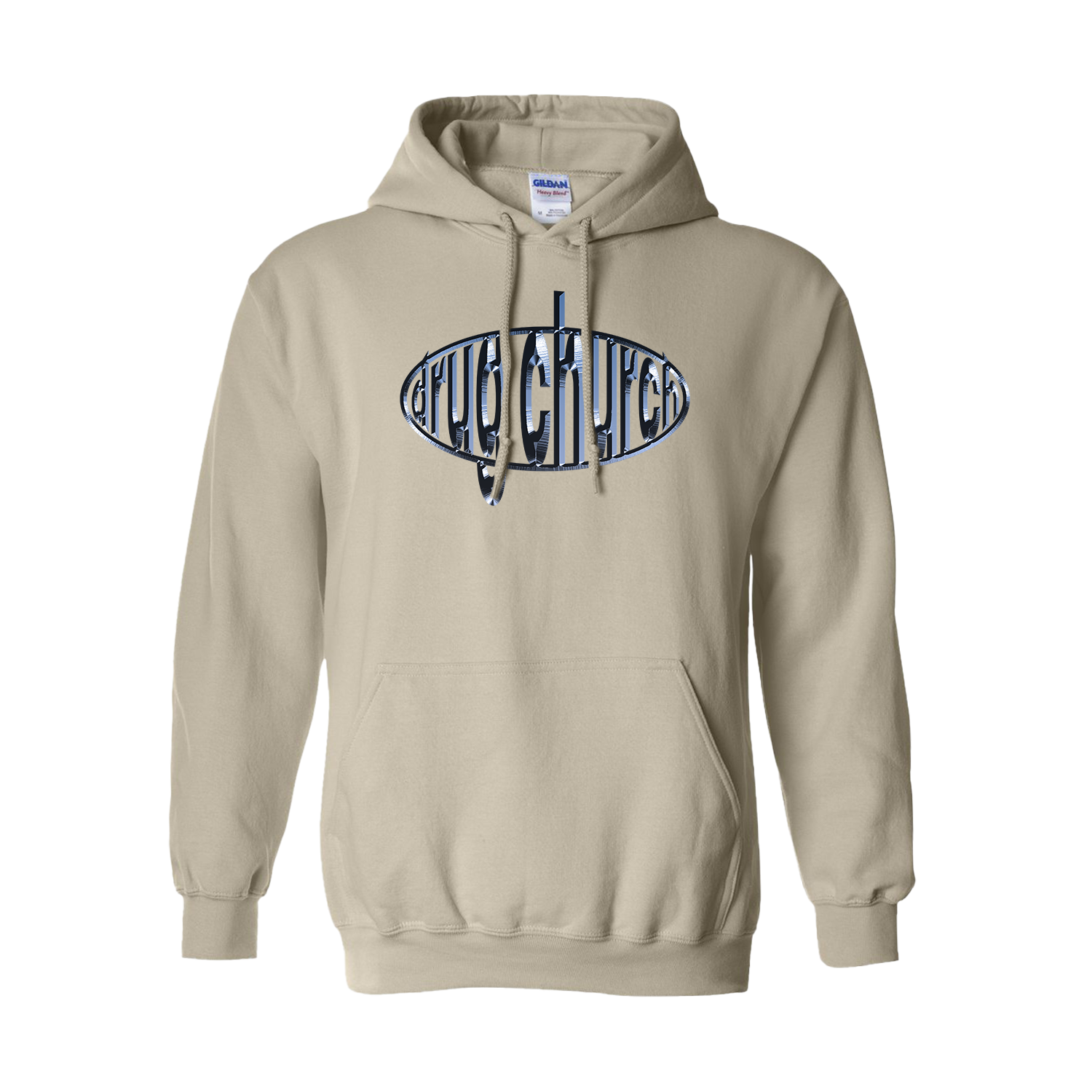 Drug Church - CHROME LOGO SAND HOODIE