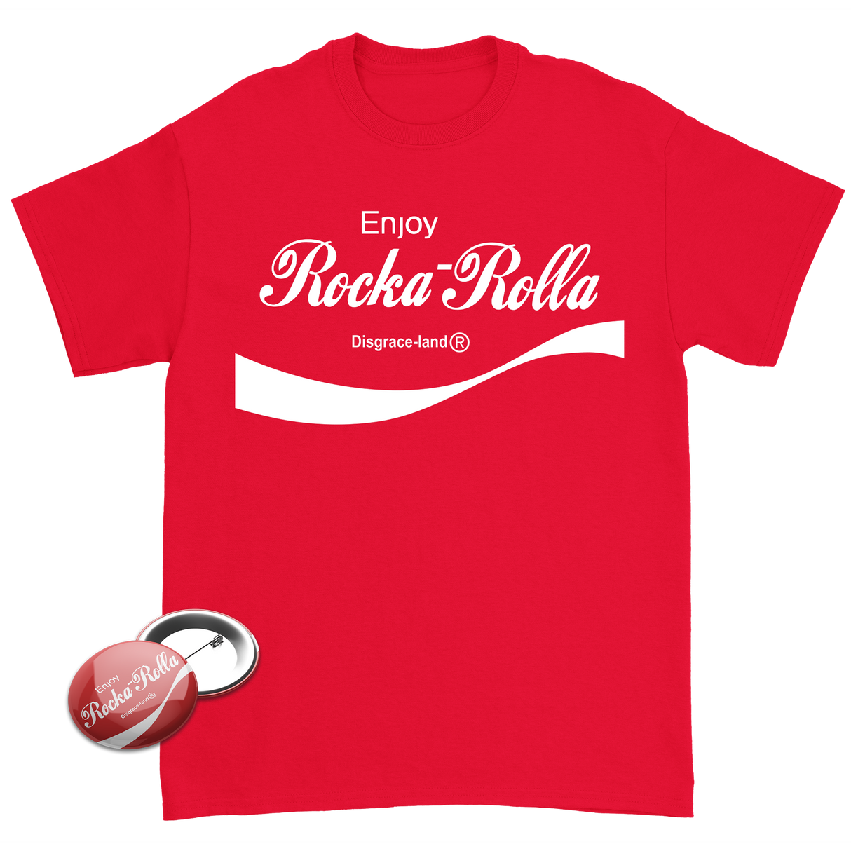 Rocka Rolla T-Shirt + Button