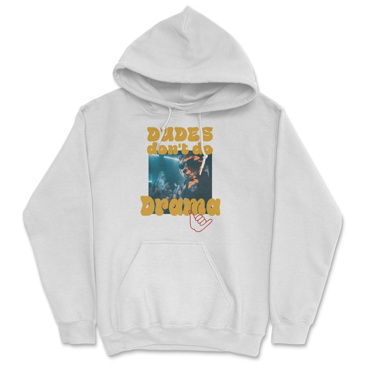 Don't Do Drama Hoodie - White