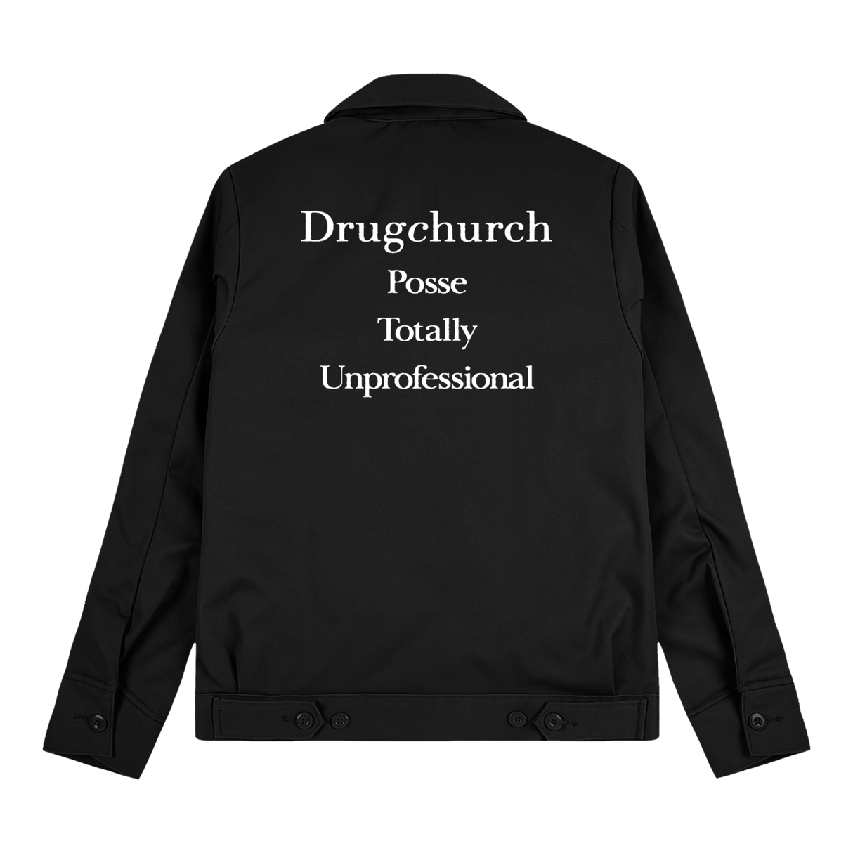 Drug Church - DC POSSE DICKIES JACKET BLACK - (PRE ORDER)