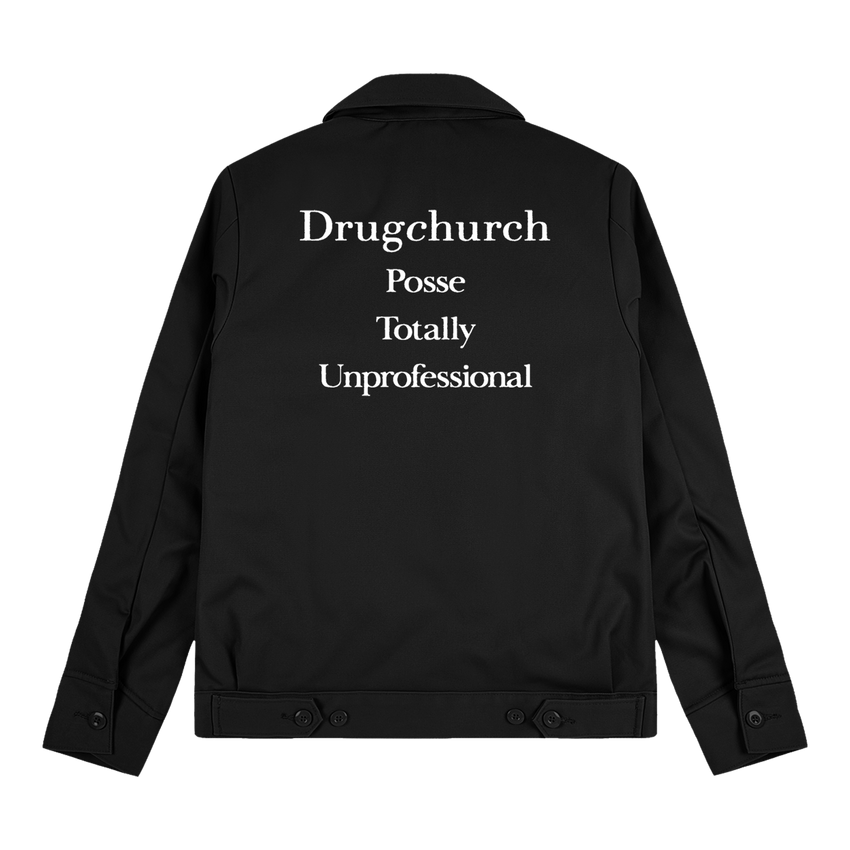 Drug Church - DC POSSE DICKIES JACKET BLACK - (PRE ORDER)