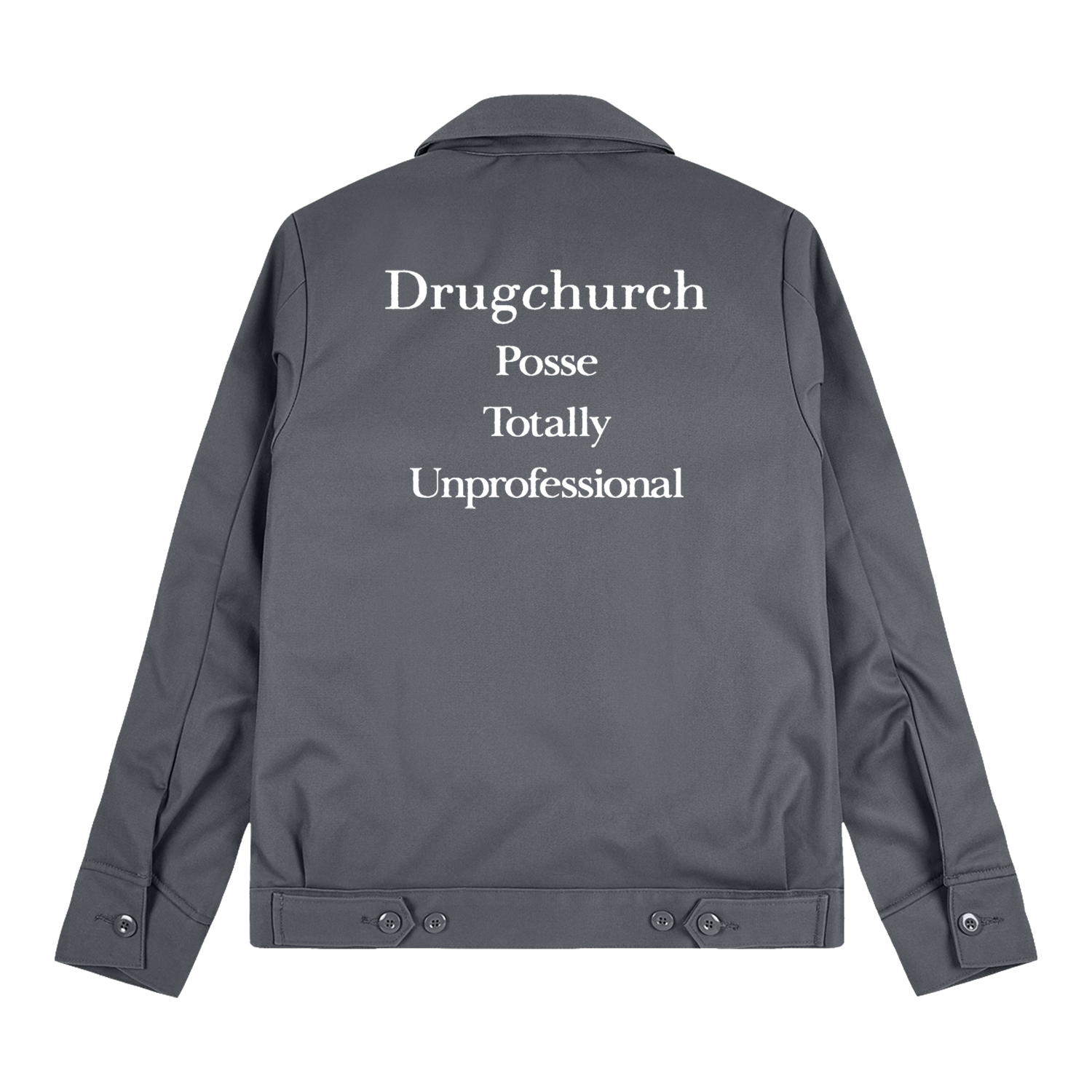 Drug Church - DC POSSE DICKIES JACKET GREY - (PRE ORDER)