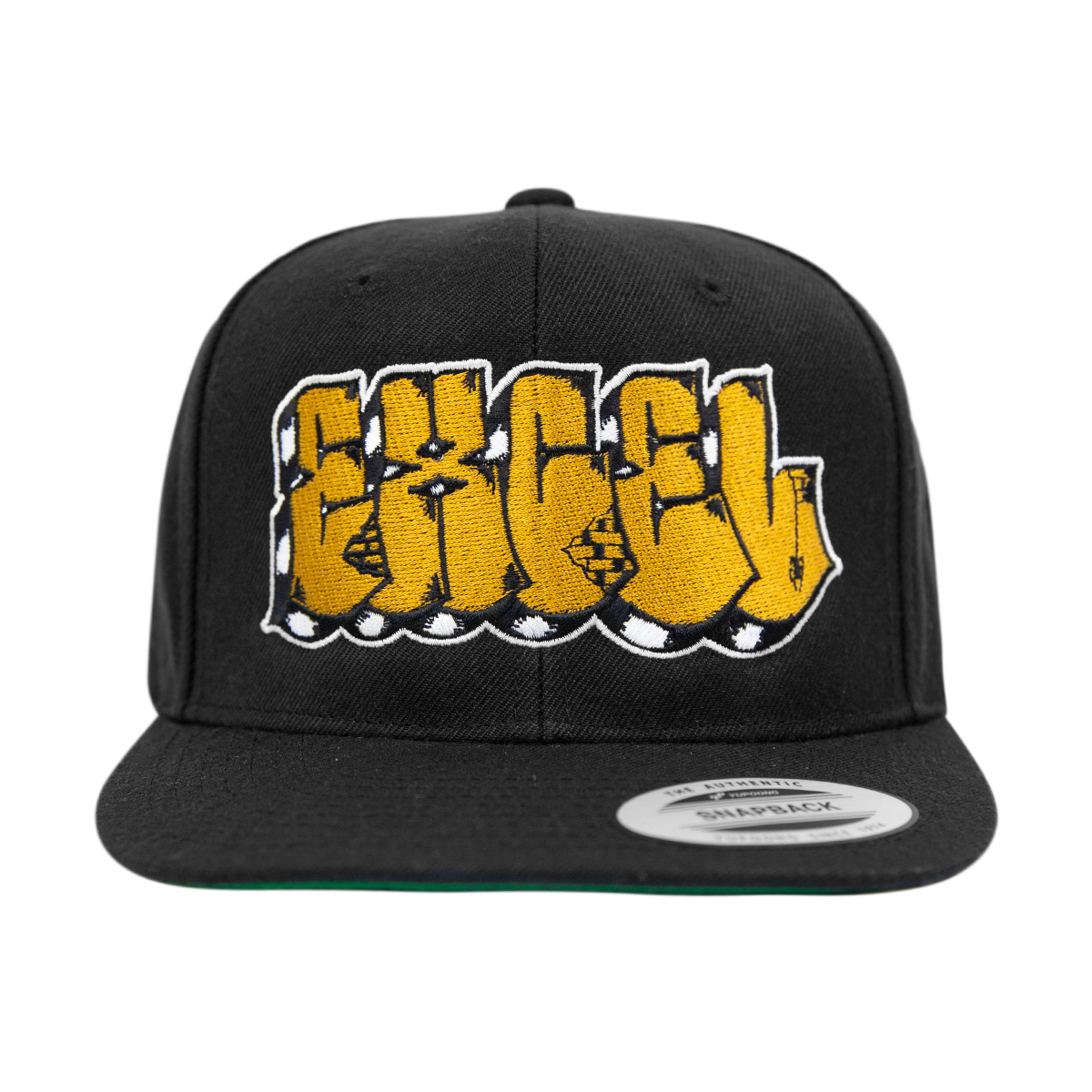 EXCEL - Block Letters Snapback - Black/Gold