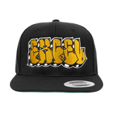 EXCEL - Block Letters Snapback - Black/Gold