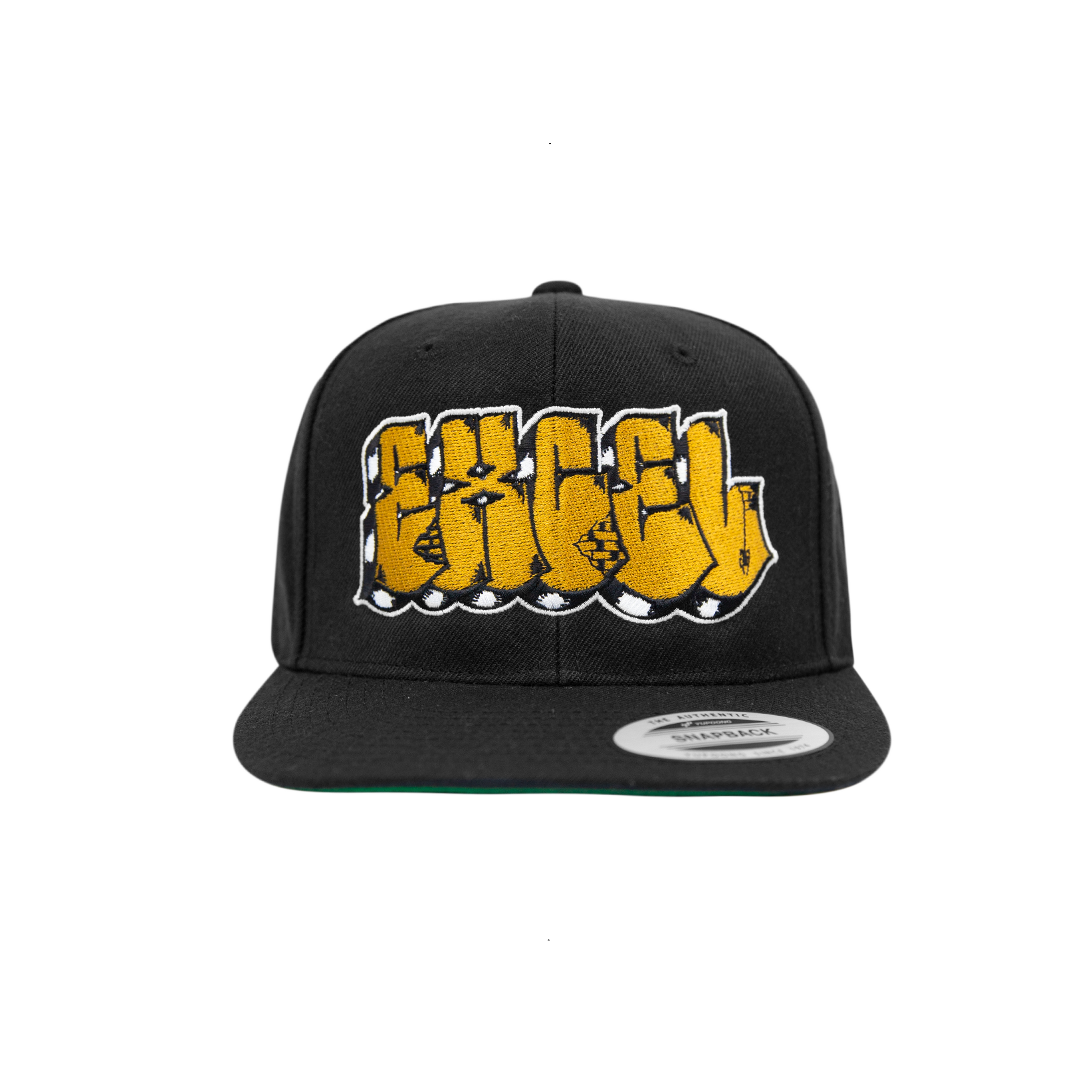 EXCEL - Block Letters Snapback - Black/Gold