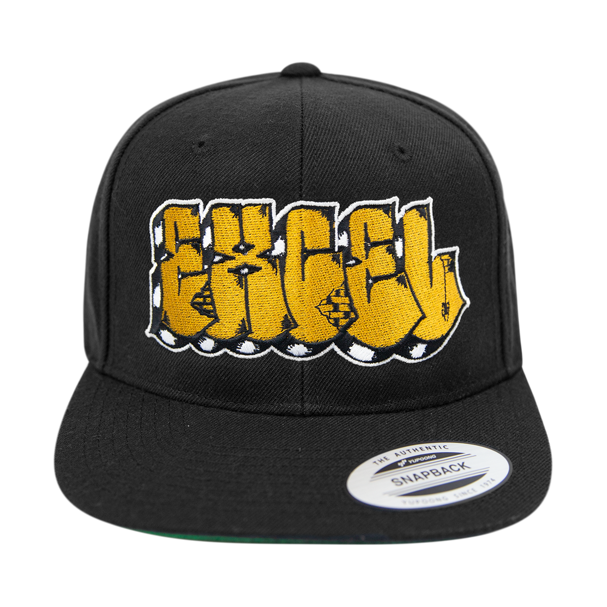 EXCEL - Block Letters Snapback - Black/Gold