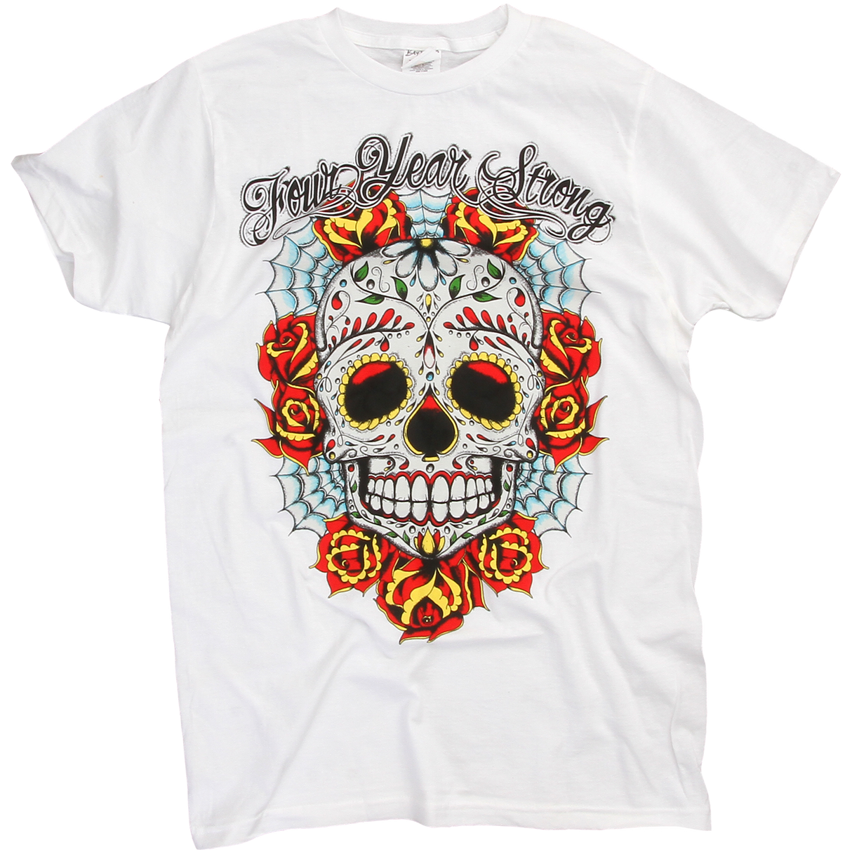 Four Year Strong - Sugar Skull White T-Shirt