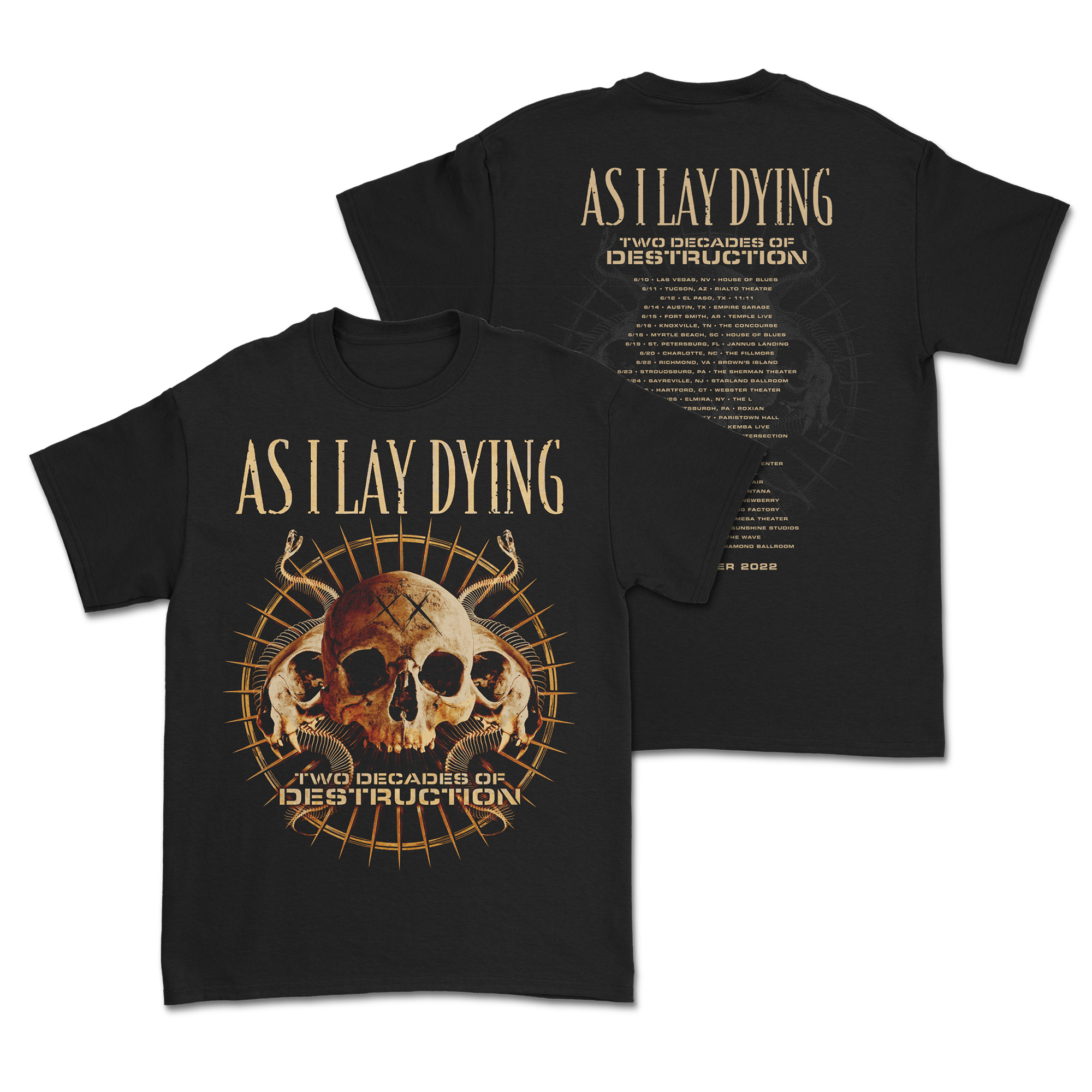 As I Lay Dying - Tour T-Shirt