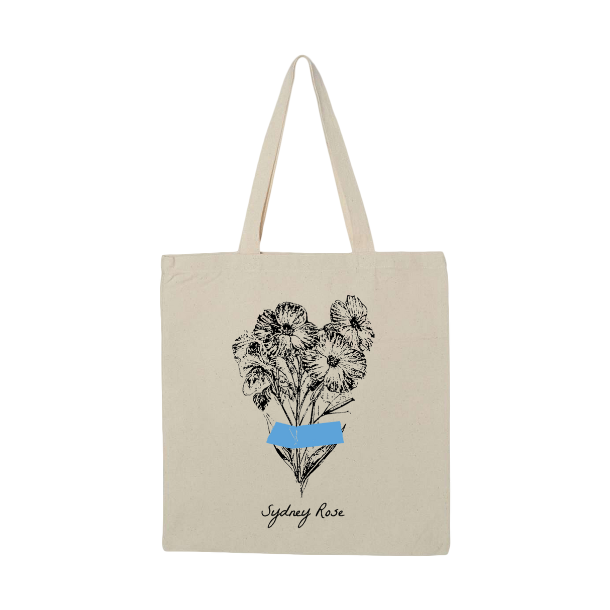 Sydney Rose - Flower Tape Tote Bag