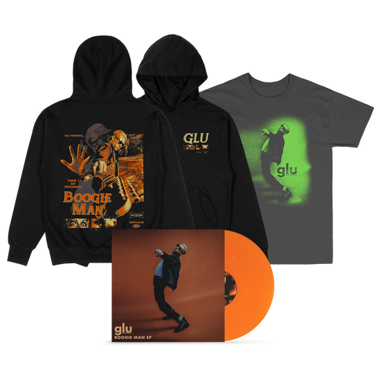 GLU - BM EP Cover Tee + Psychosis Hoodie + Boogie Man EP Vinyl