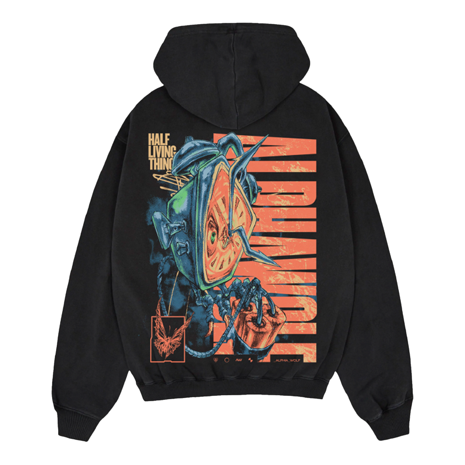 Alpha Wolf - Half Living Things Hoodie