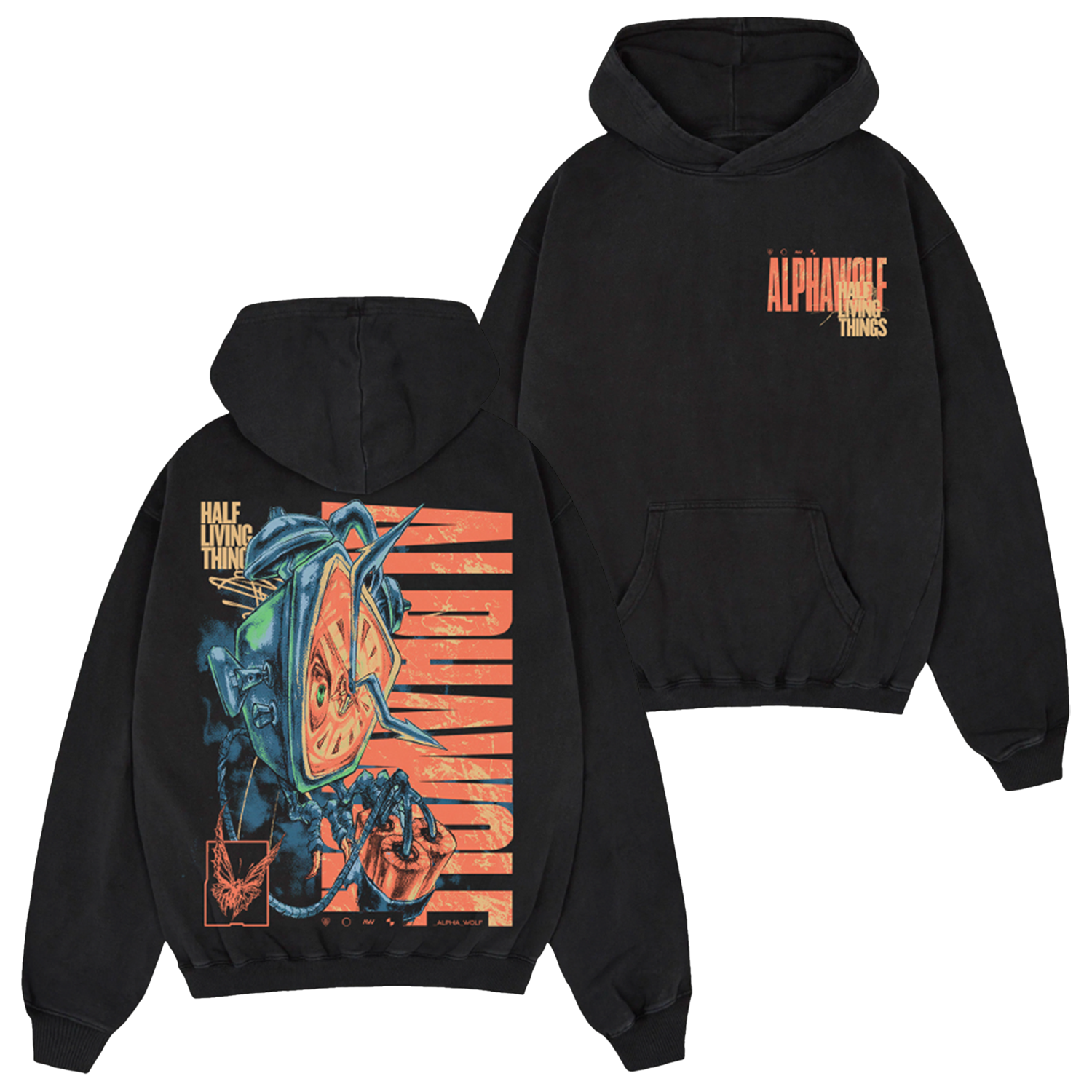 Alpha Wolf - Half Living Things Hoodie