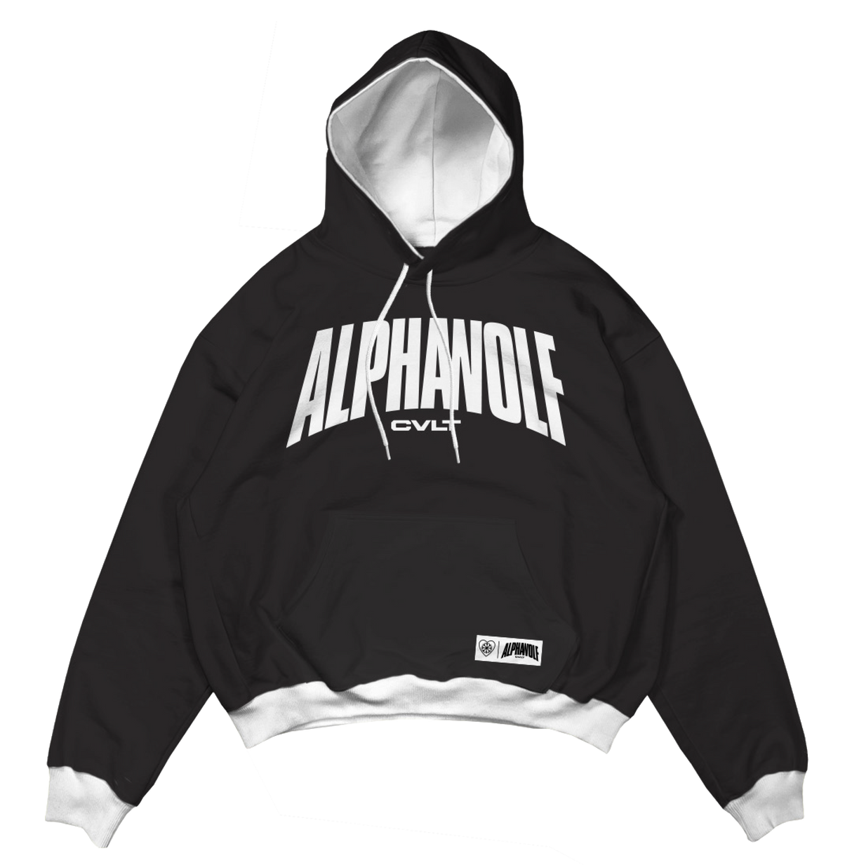 Alpha Wolf - Black & White Custom Sweatshirt