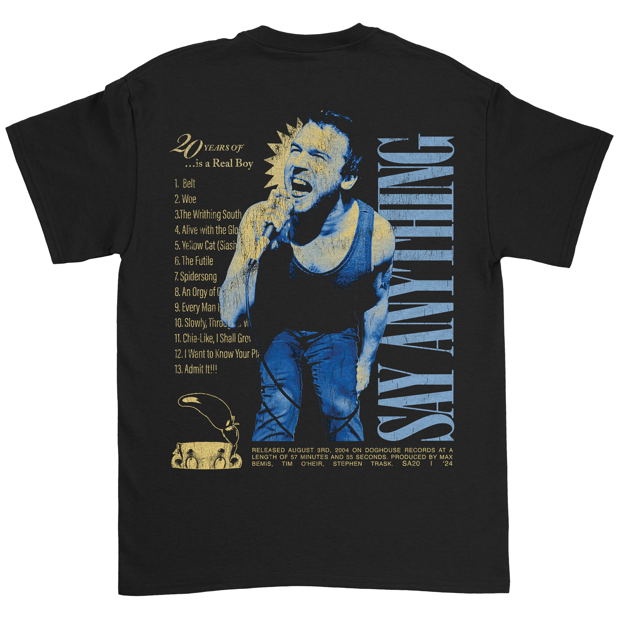 Say Anything - Is A Real Boy 20th Anniversary T-Shirt (Pre-Order)