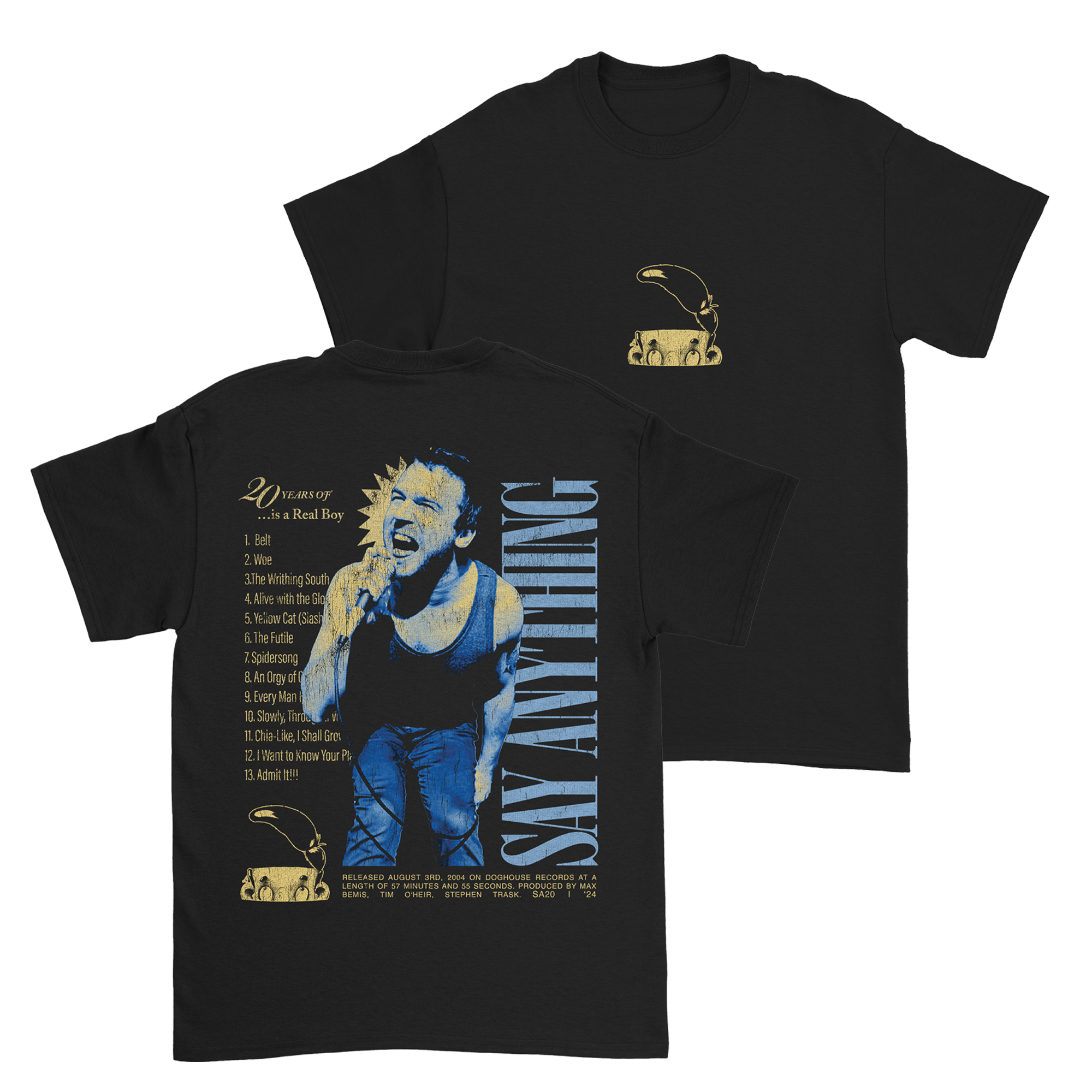 Say Anything - Is A Real Boy 20th Anniversary T-Shirt (Pre-Order)