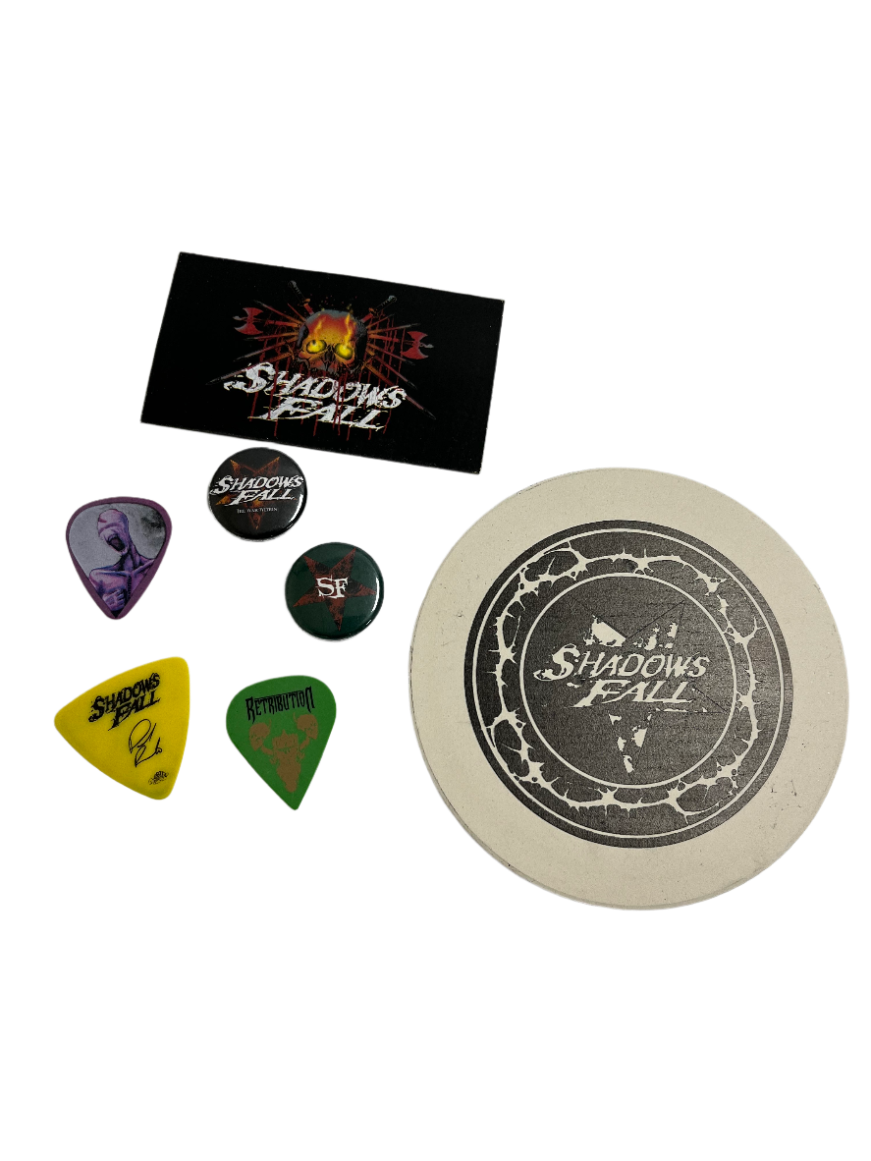 Shadows Fall - Accessory Pack (Coaster, Picks, Buttons)