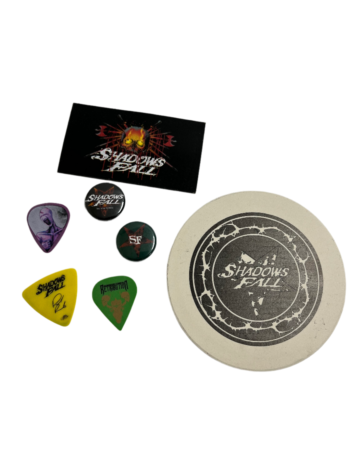 Shadows Fall - Accessory Pack (Coaster, Picks, Buttons)