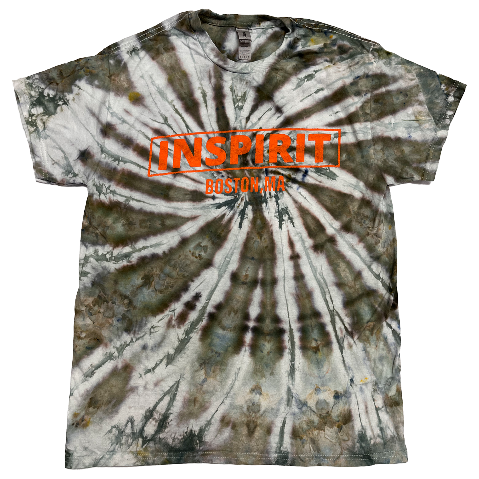 Inspirit - Eye Green/Blue Spiral Tie Dye T-Shirt
