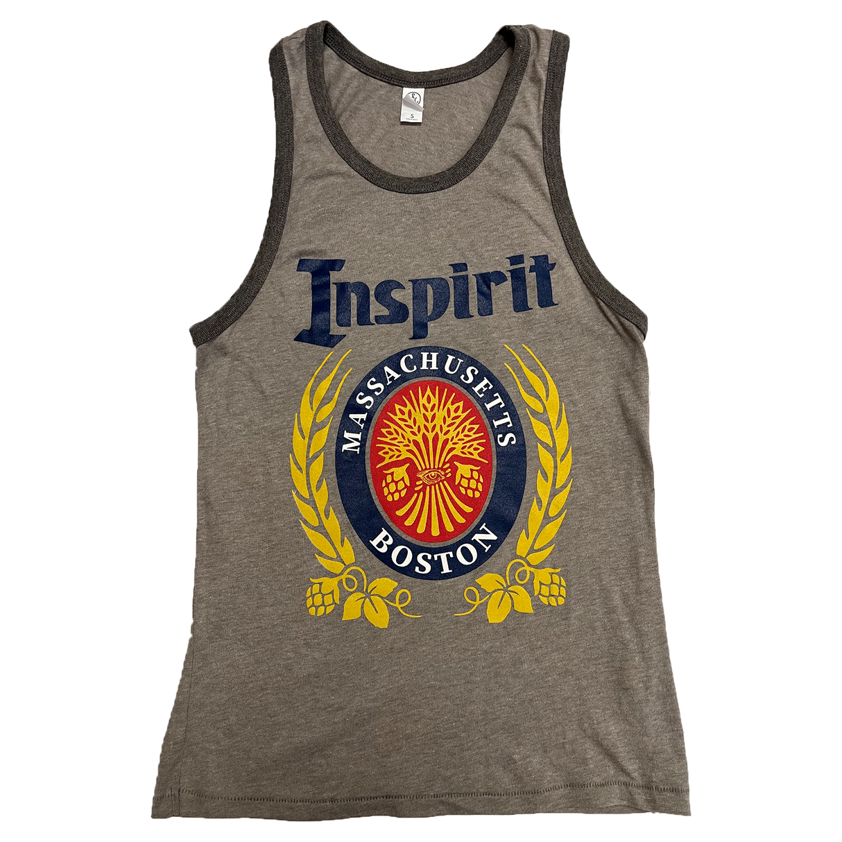 Inspirit - Beer Tank Top - Smoke Grey