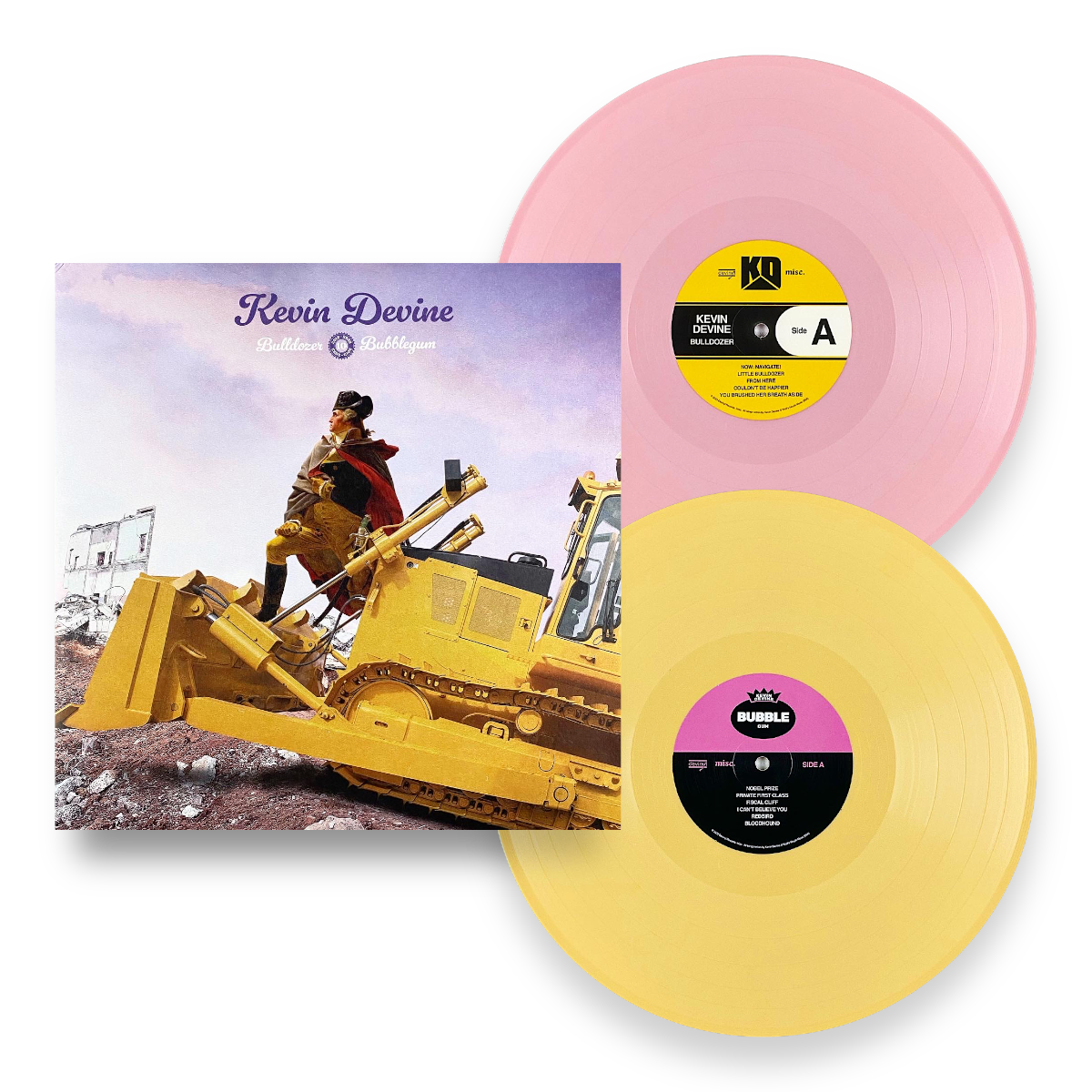 Kevin Devine - Bulldozer + Bubblegum 2xLP AND Neither/Nor LP Bundle