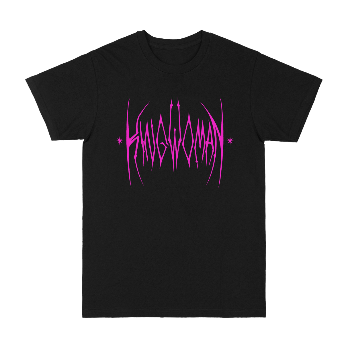 King Woman - Logo Tee - Black/Pink