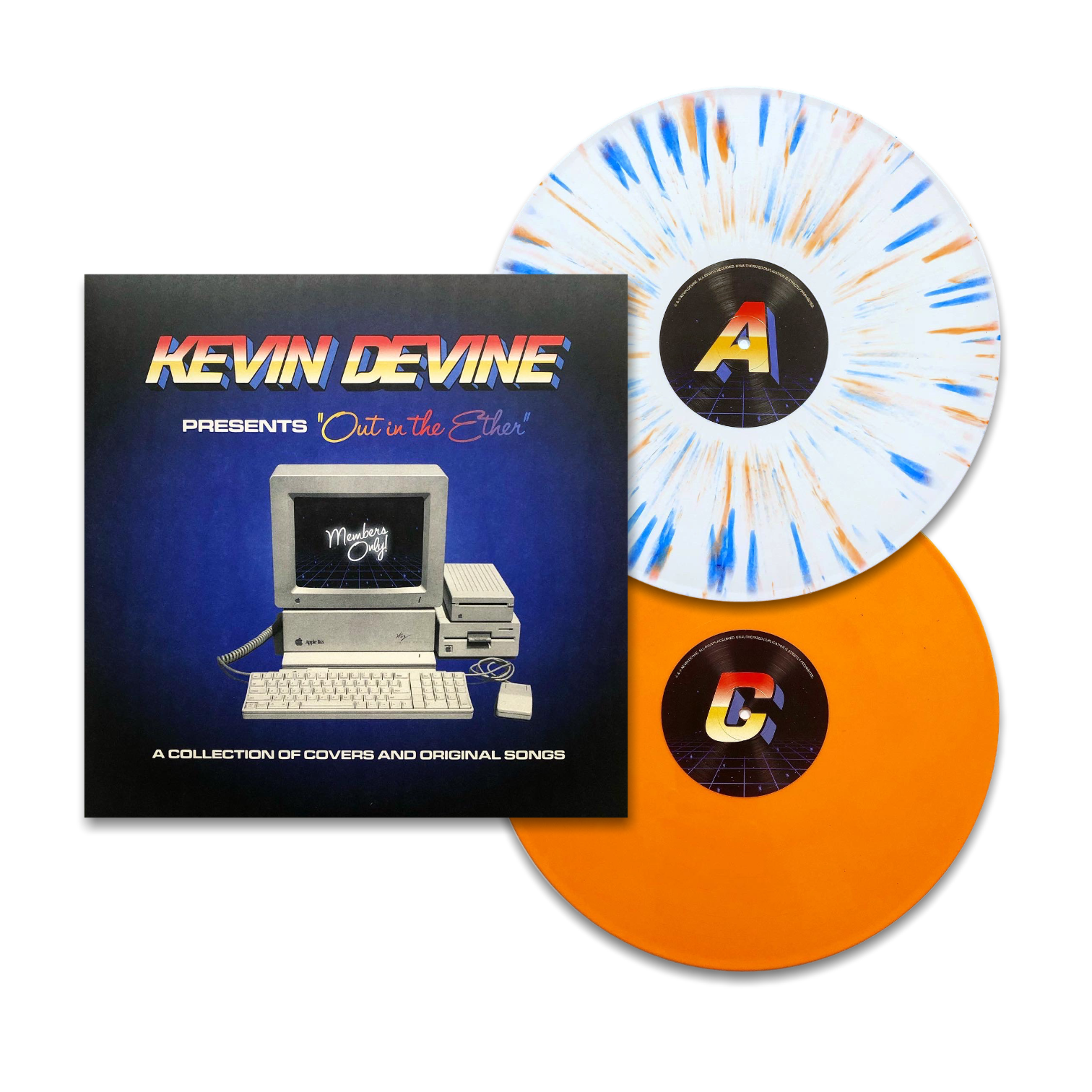 Kevin Devine - Out in the Ether (2020) White and Orange 2xLP