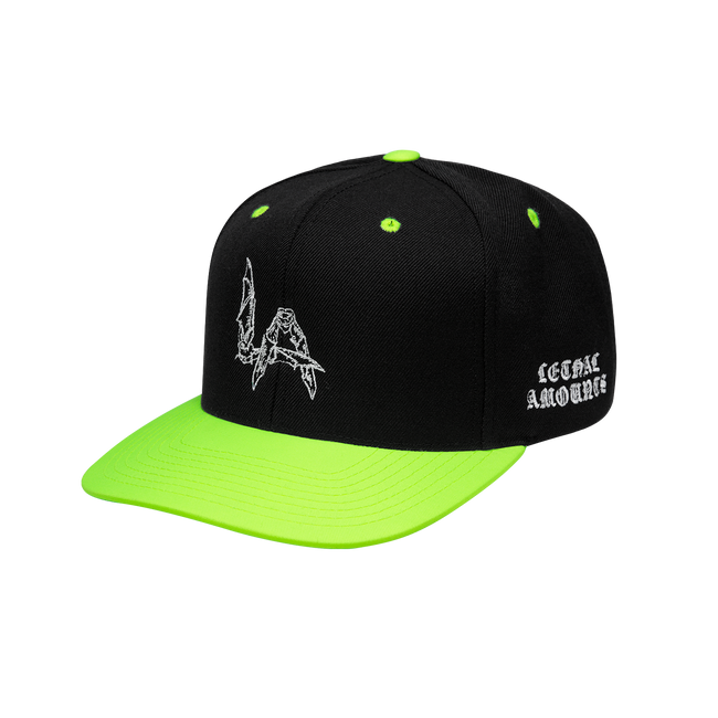 Lethal Amounts - LA Bat Snapback - White Embroidery