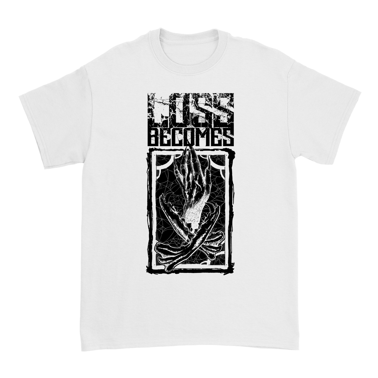 Loss Becomes - Broken Mirror White T-Shirt