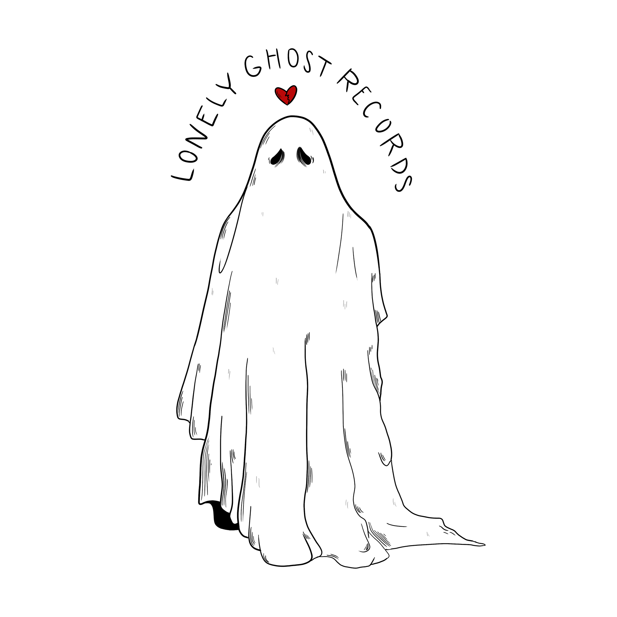 Lonely Ghost Sticker