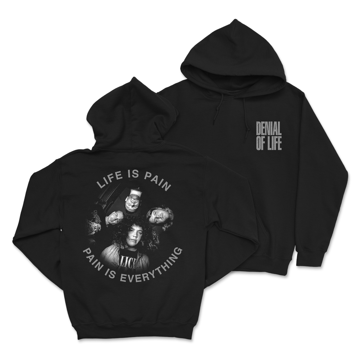 Denial of Life - Life is Pain Hoodie