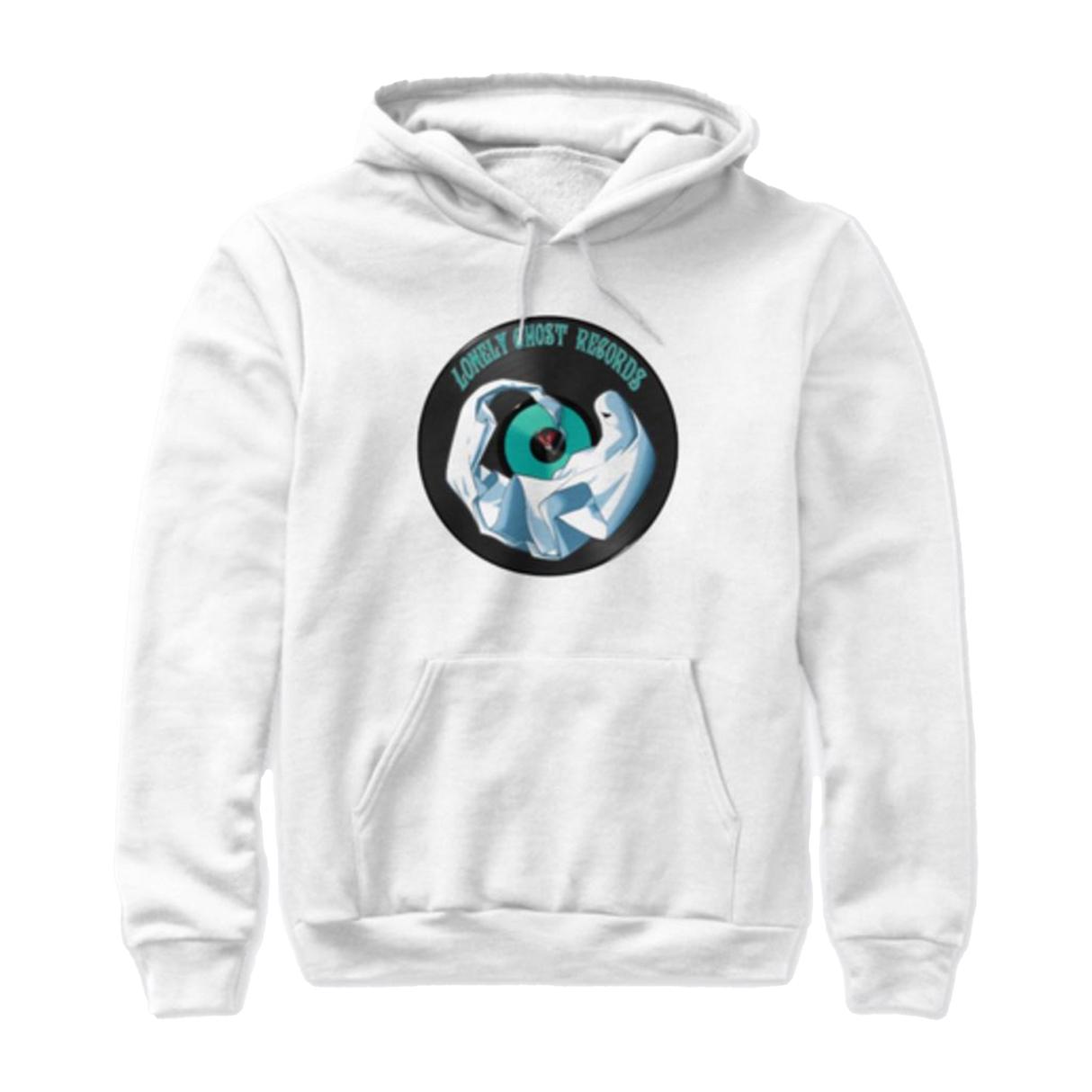 Lonely Ghost Records - "Anime Ghost Records" Hoodie - White