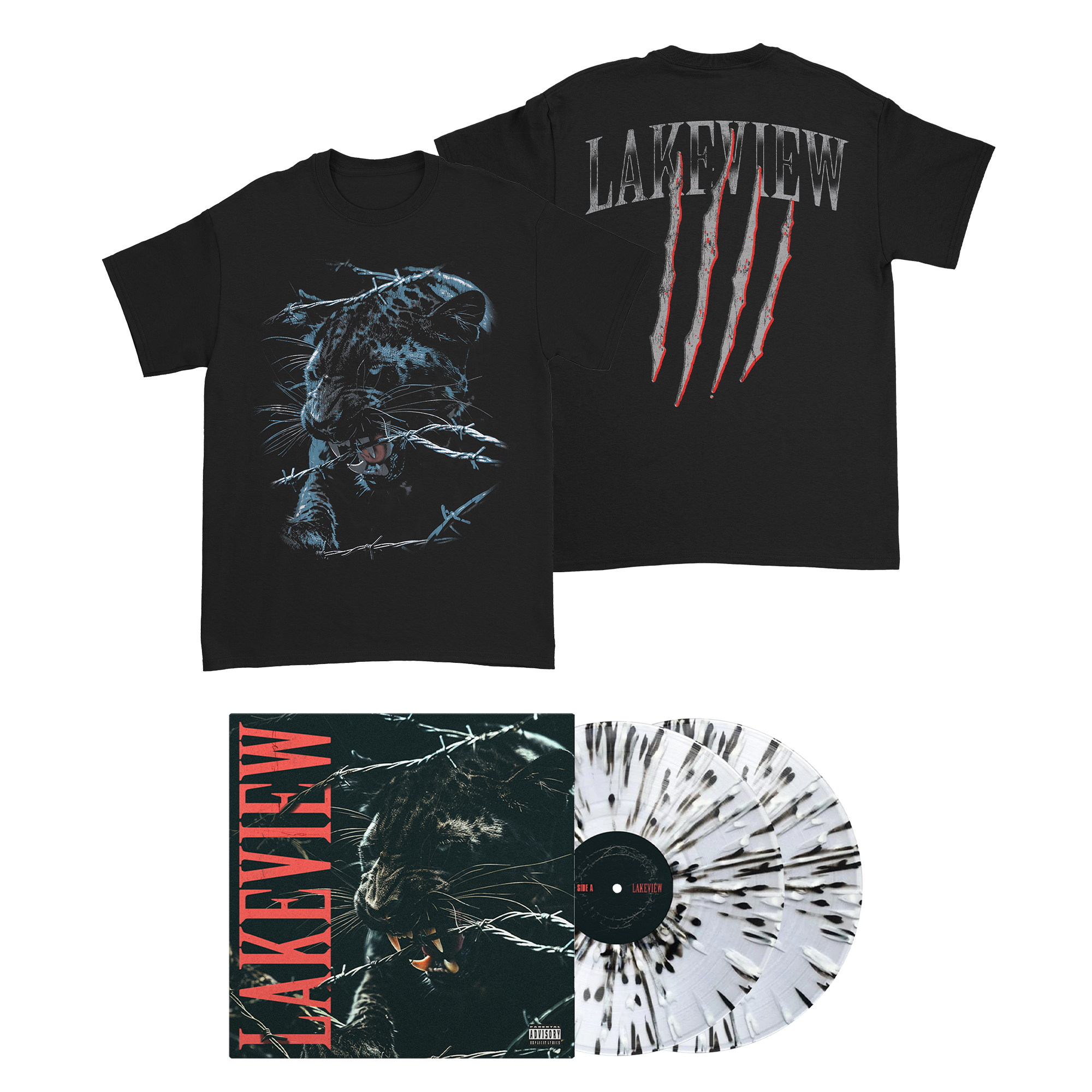 Lakeview - Signed S/T 2xLP + T-Shirt Bundle (Restocking)